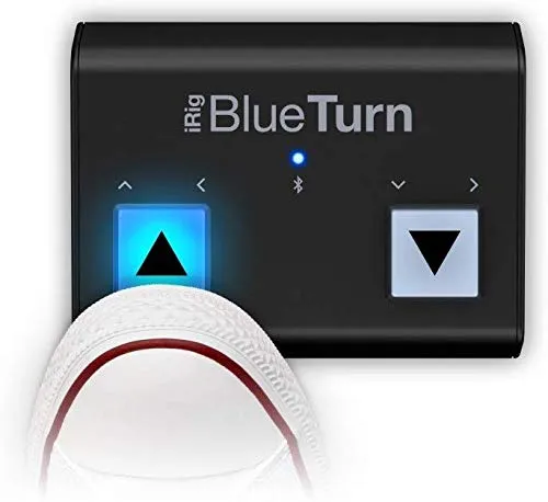 IK Multimedia iRig BTURN Bluetooth Page Turner for iPhone, iPad, Mac and Android - Nero - immagine 4