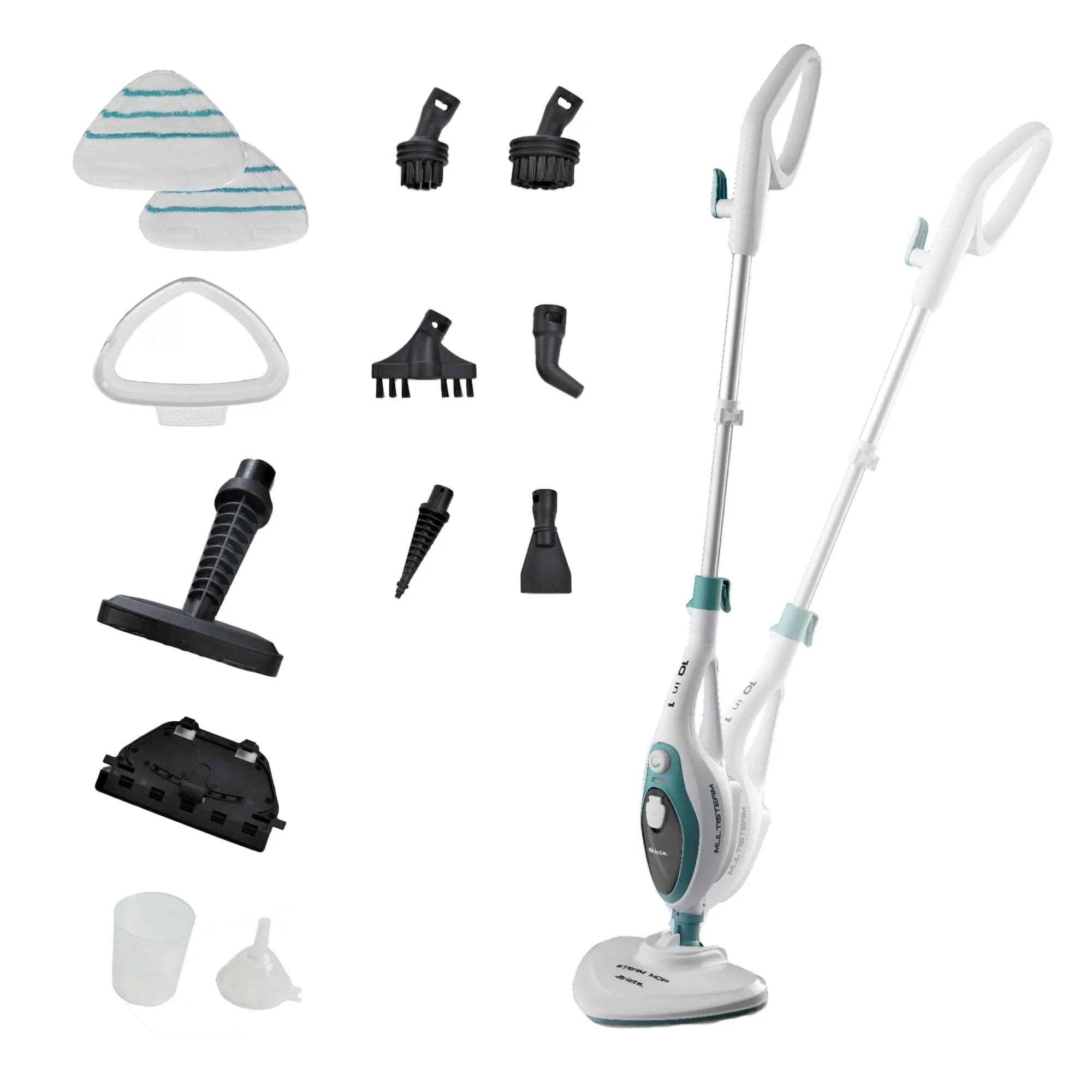 Ariete 4164 Steam Mop 10in1, 1500 W, Bianco/Azzurro - immagine 1