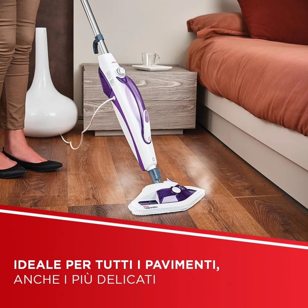 Polti Vaporetto SV440 Double Scopa a Vapore 2 in 1 con Pulitore Portatile - Porpora - immagine 3