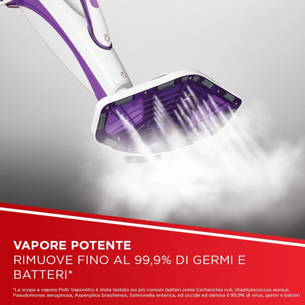 Polti Vaporetto SV440 Double Scopa a Vapore 2 in 1 con Pulitore Portatile - Porpora - immagine 5