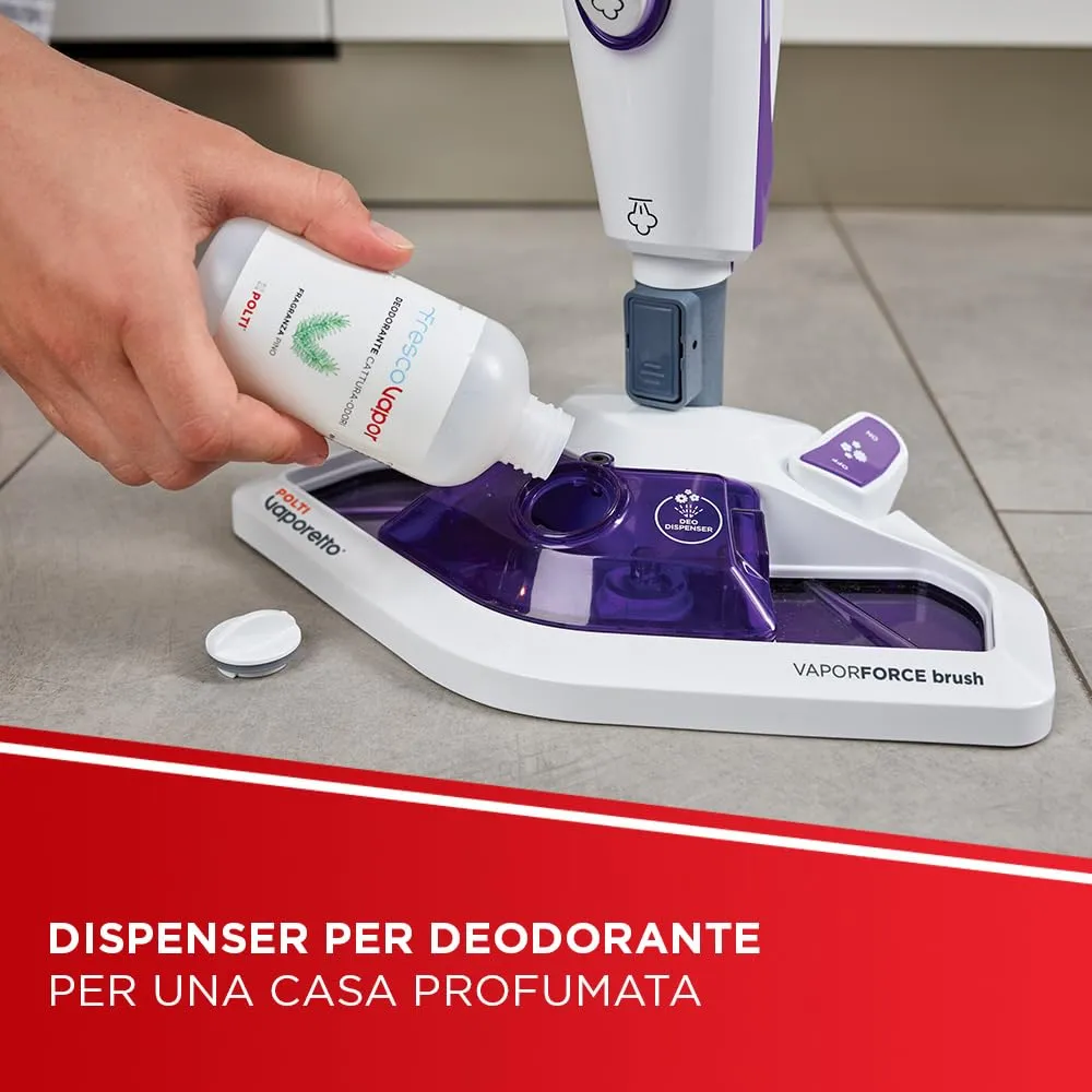 Polti Vaporetto SV440 Double Scopa a Vapore 2 in 1 con Pulitore Portatile - Porpora - immagine 6
