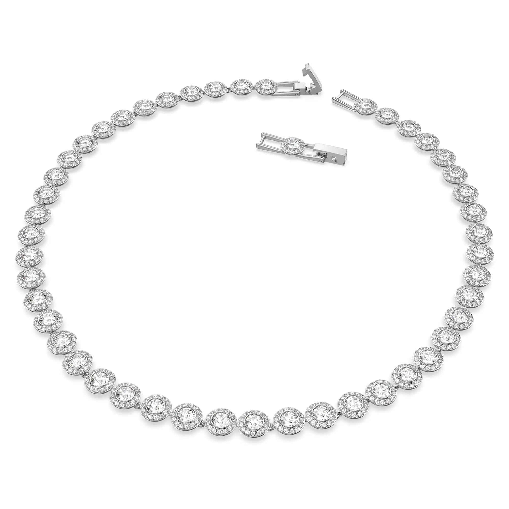 Swarovski Angelic Set, Round Cut, White, Rhodium Plated - immagine 2