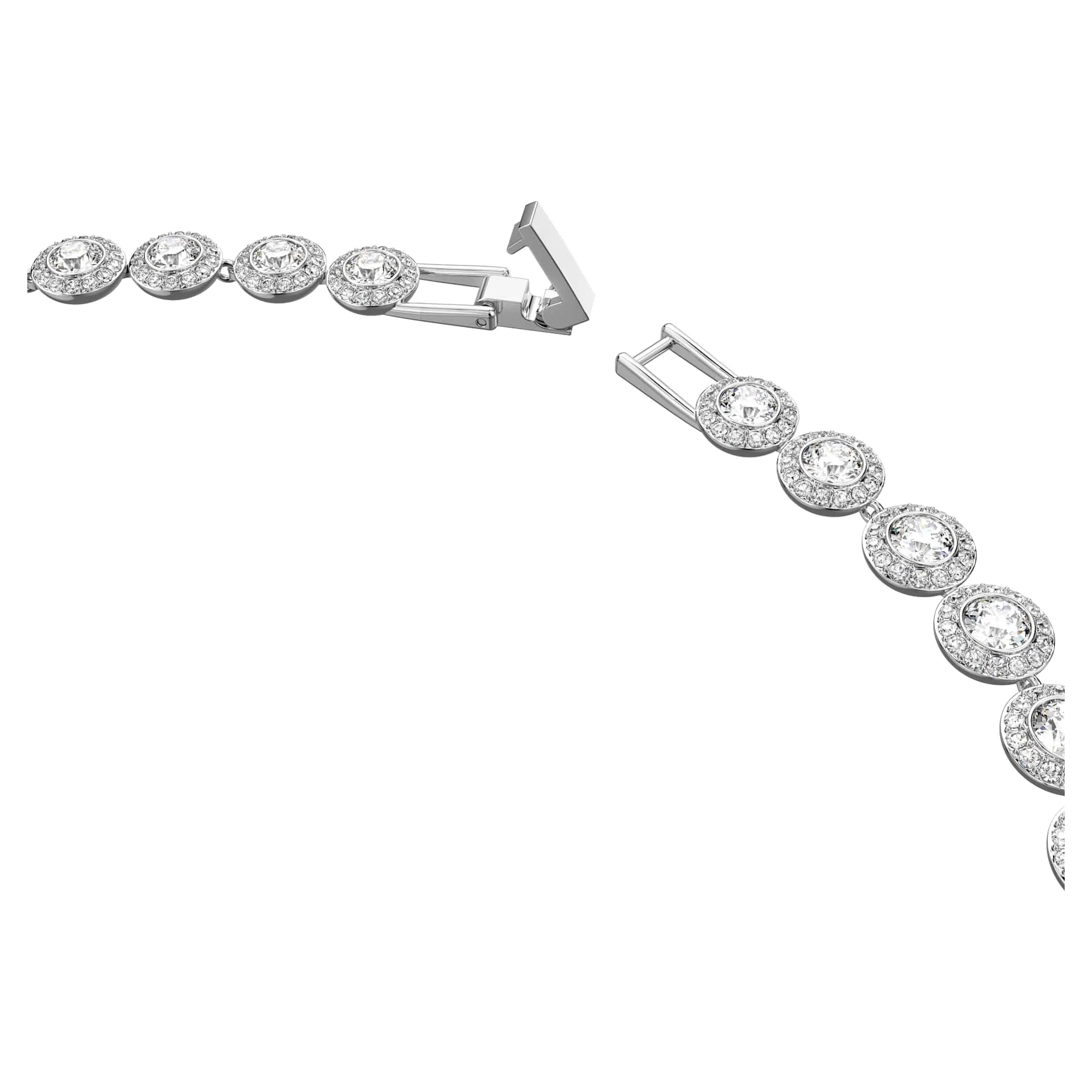 Swarovski Angelic Set, Round Cut, White, Rhodium Plated - immagine 3