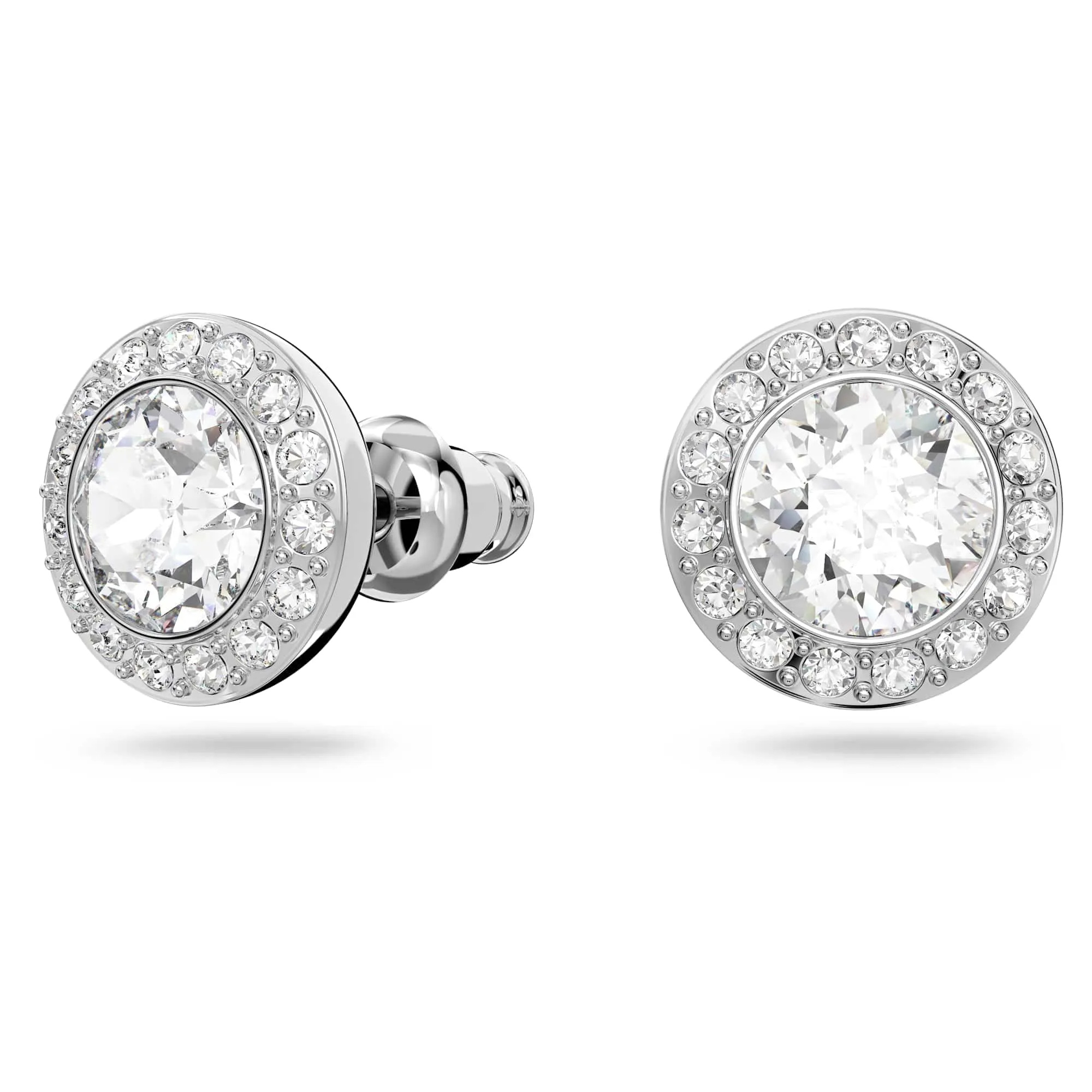Swarovski Angelic Set, Round Cut, White, Rhodium Plated - immagine 7