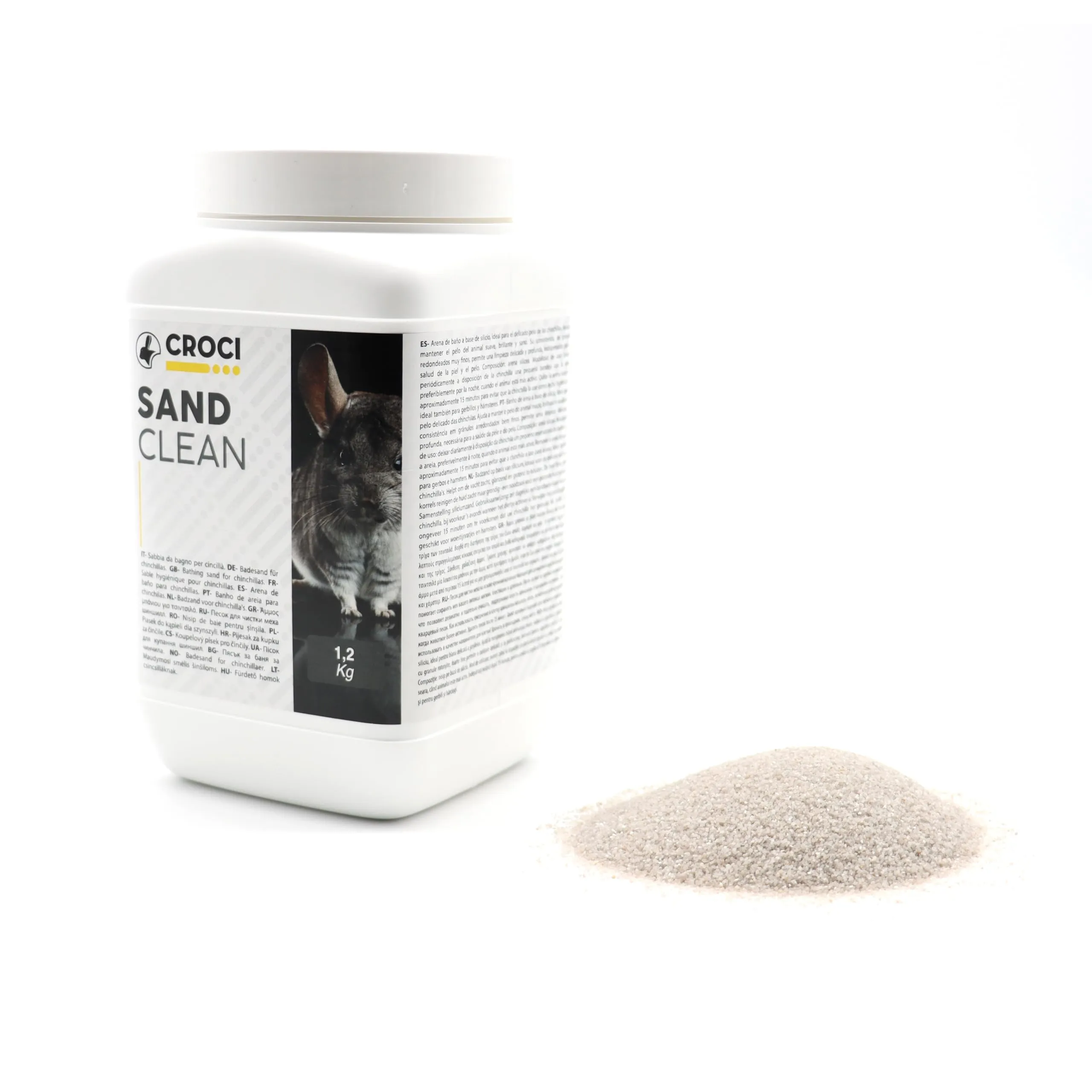 Croci Sand Clean Sabbia per Cincillà e Piccoli Roditori, 1,2 kg - immagine 1