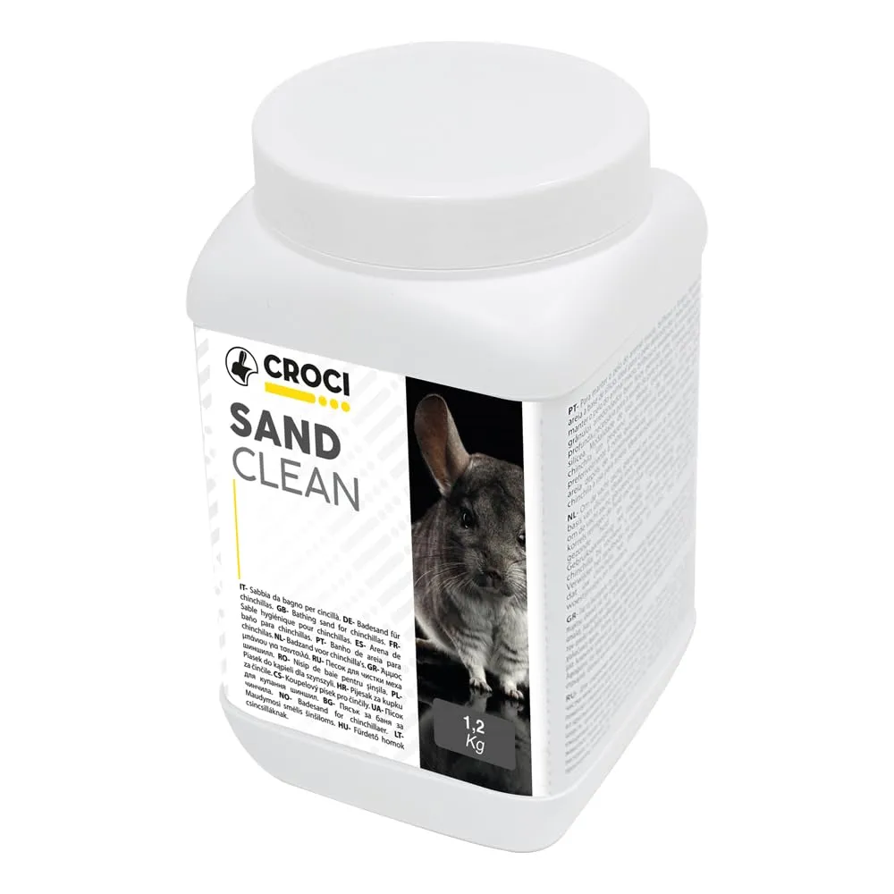 Croci Sand Clean Sabbia per Cincillà e Piccoli Roditori, 1,2 kg - immagine 4