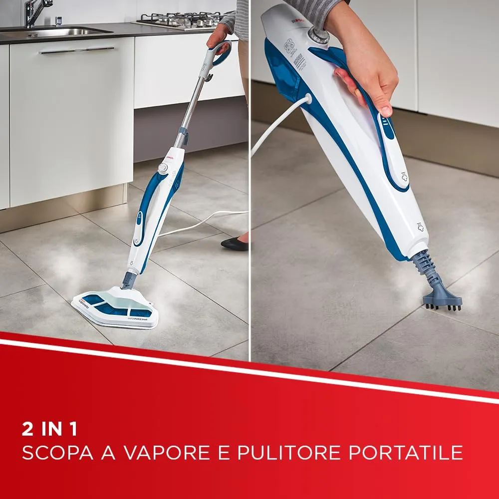 Polti Vaporetto SV460 Double Scopa a Vapore 2 in 1 con Pulitore Portatile - immagine 2