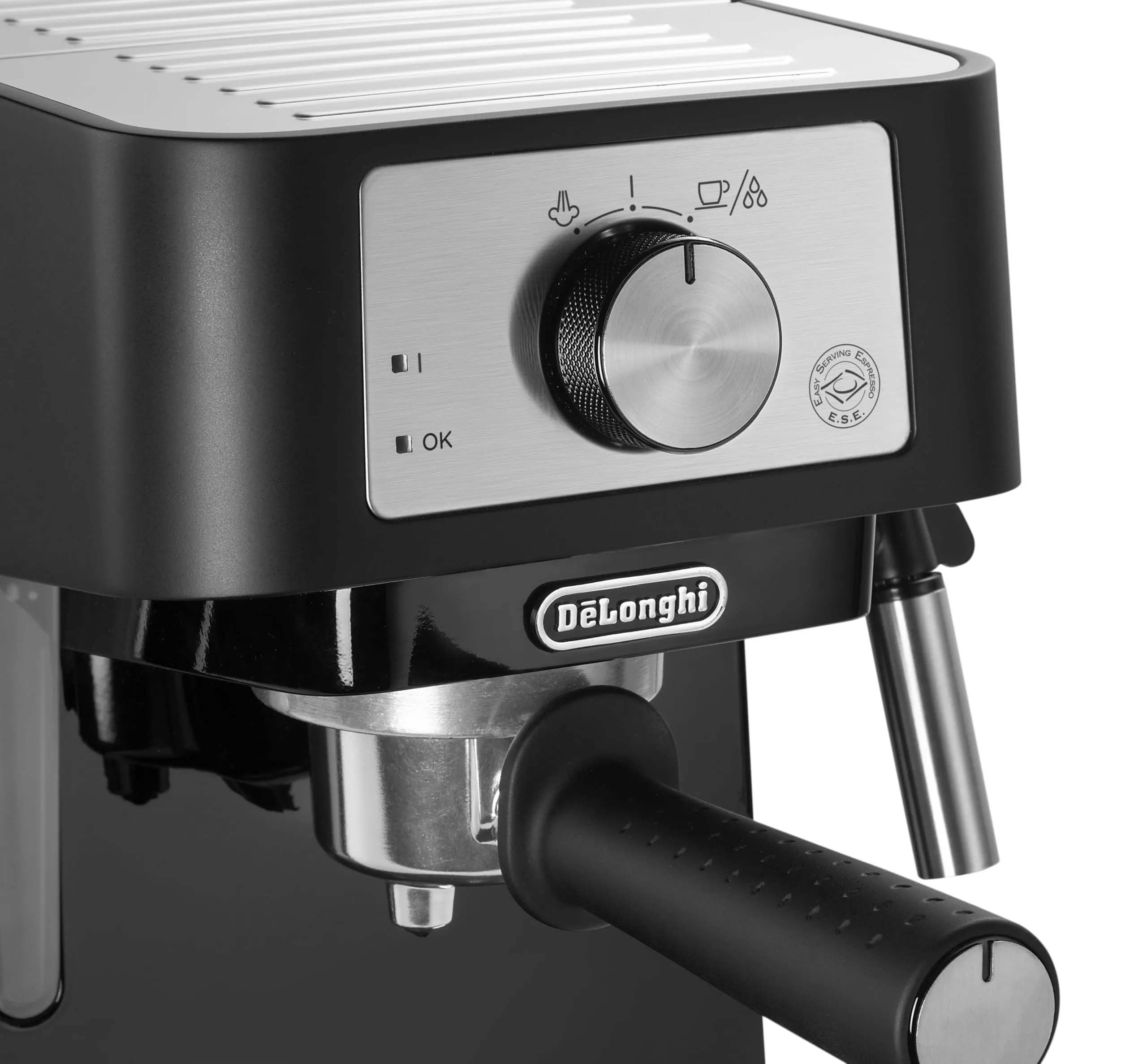 De'Longhi EC260.BK Macchina da Caffè per Polvere o Cialde E.S.E. con Sistema Latte Manuale e Caldaia in Acciaio Inox - immagine 5