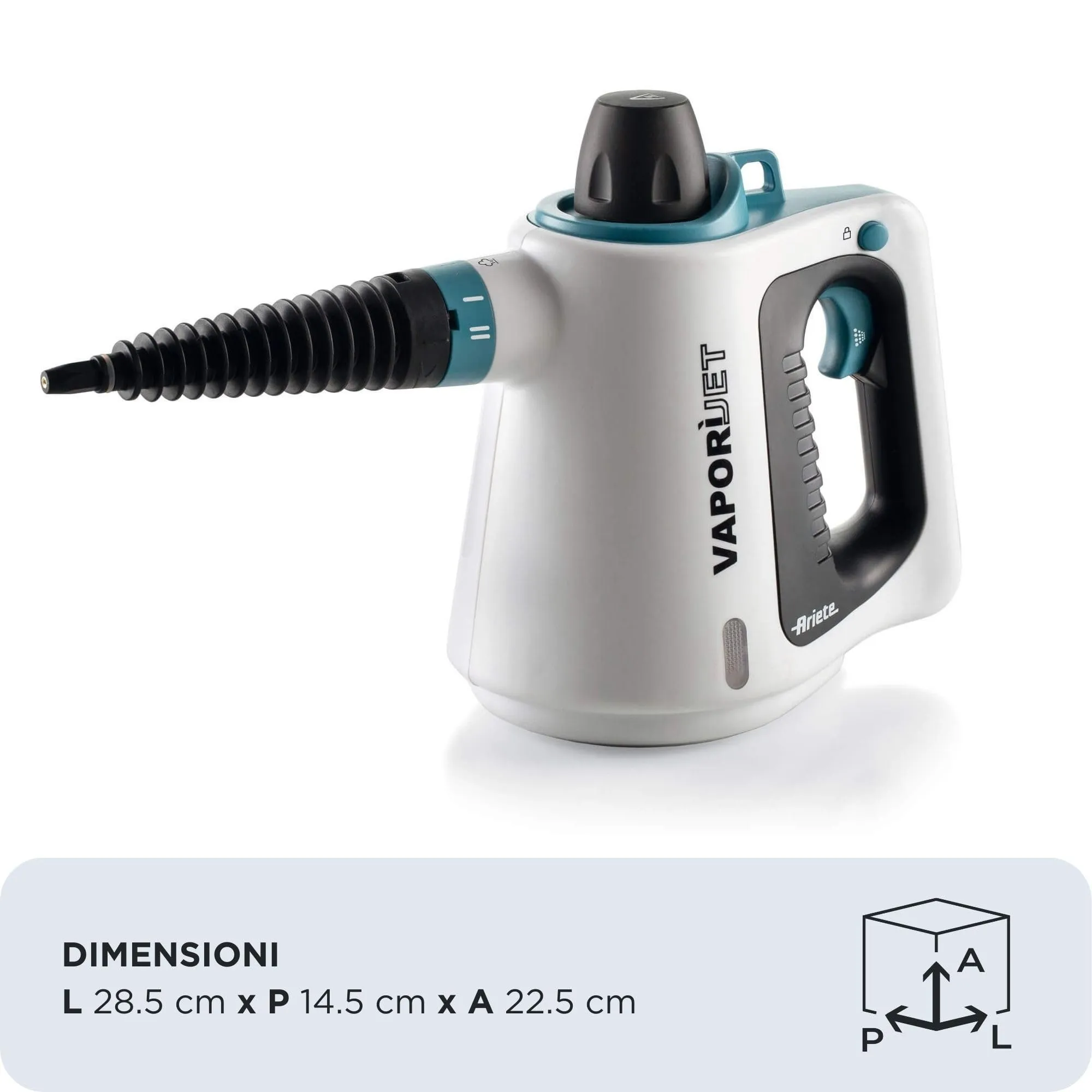 Ariete 4137 Vaporì Jet Pistola a Vapore, 1050 W, 3.5 Bar, Bianco - immagine 2