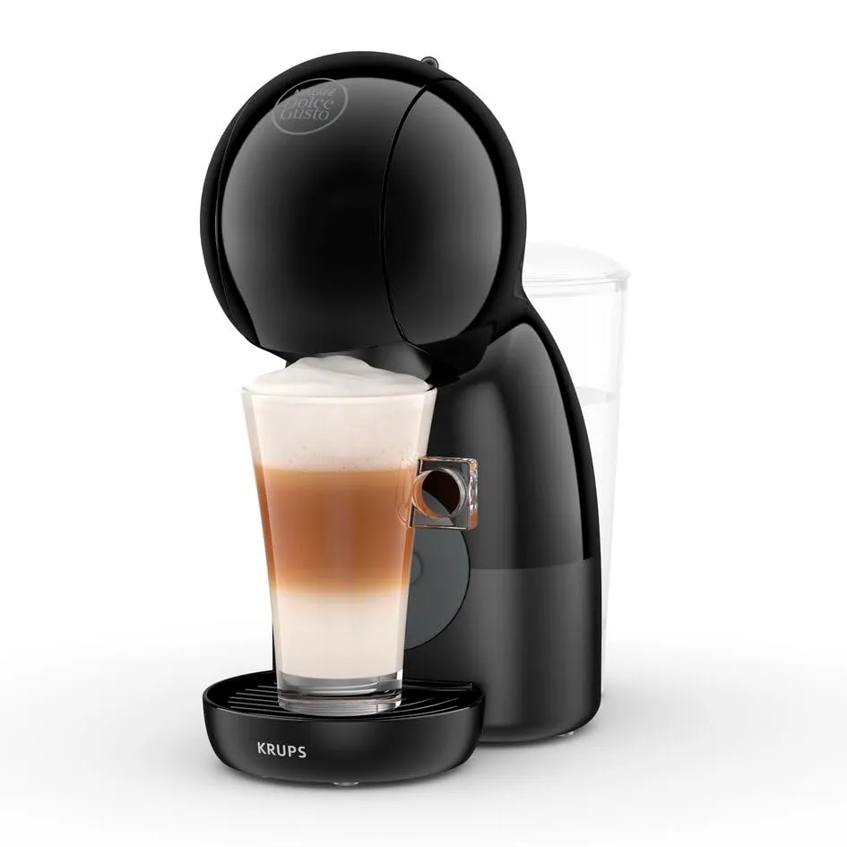 Krups Piccolo XS Macchina per Caffè Espresso Nescafé Dolce Gusto, Manuale, Grigio e Nero - immagine 2