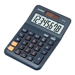 Casio MS-8E Calcolatrice da tavolo, 8 cifre, conversione valute Euro, argento - immagine 1
