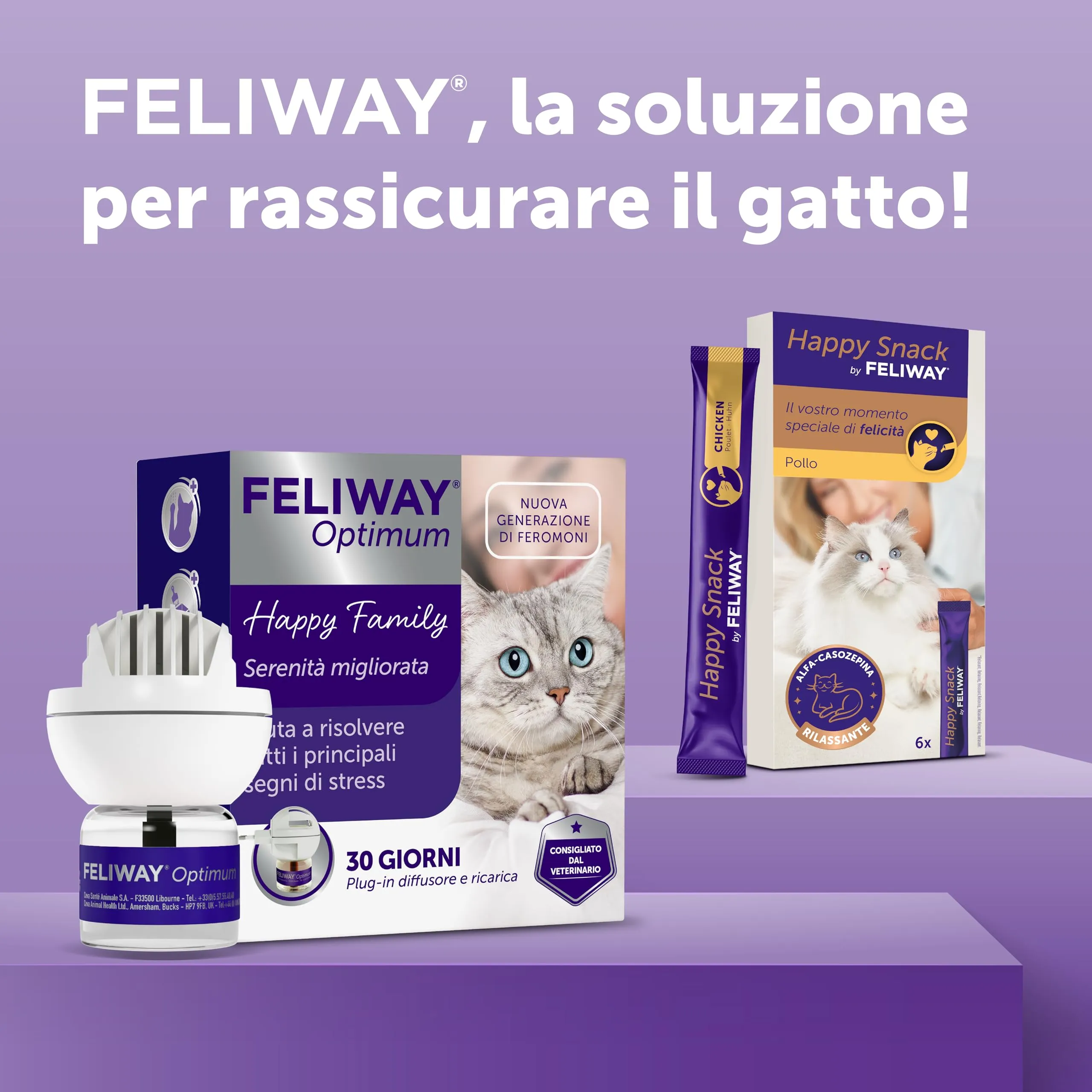 FELIWAY Optimum Starter Kit Diffusore di Feromoni Calmanti per Gatti, 48 ml - immagine 9