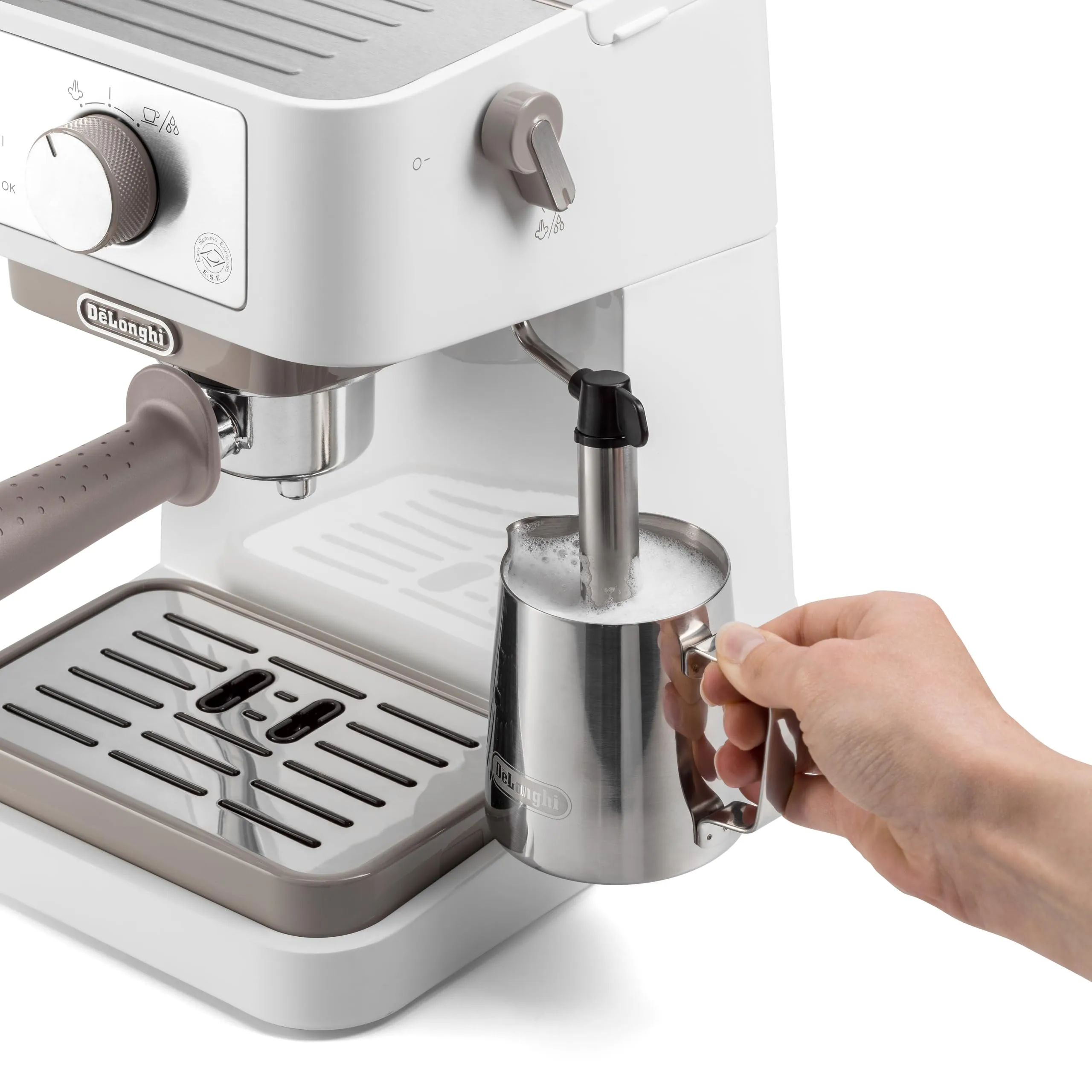 De'Longhi Stilosa EC260.W Macchina da caffè manuale, 15 bar, Bianco - immagine 3