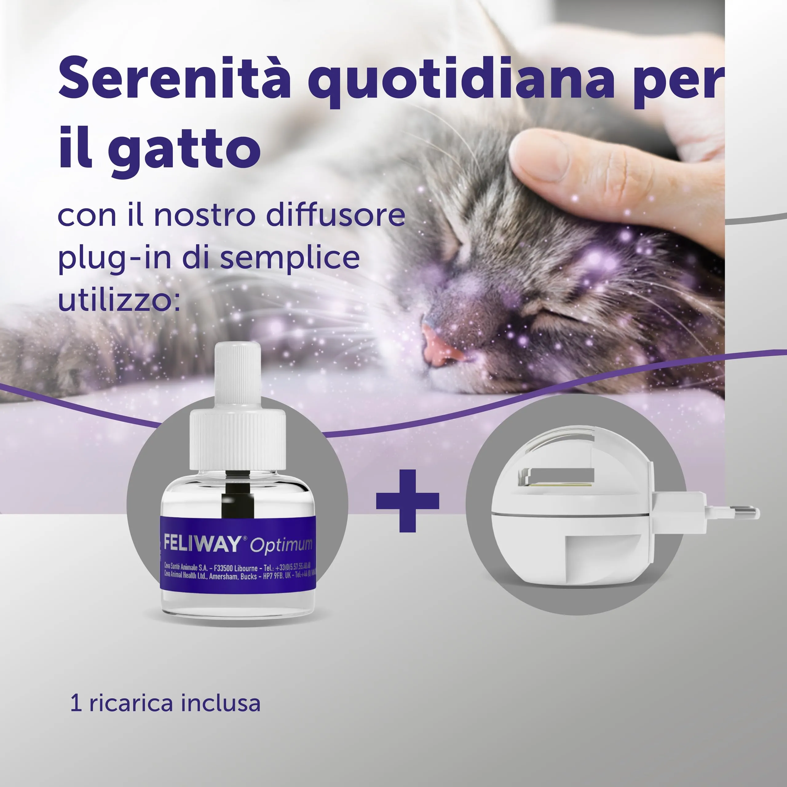FELIWAY Optimum Ricarica calmante per diffusore di feromoni, 48 ml - immagine 3
