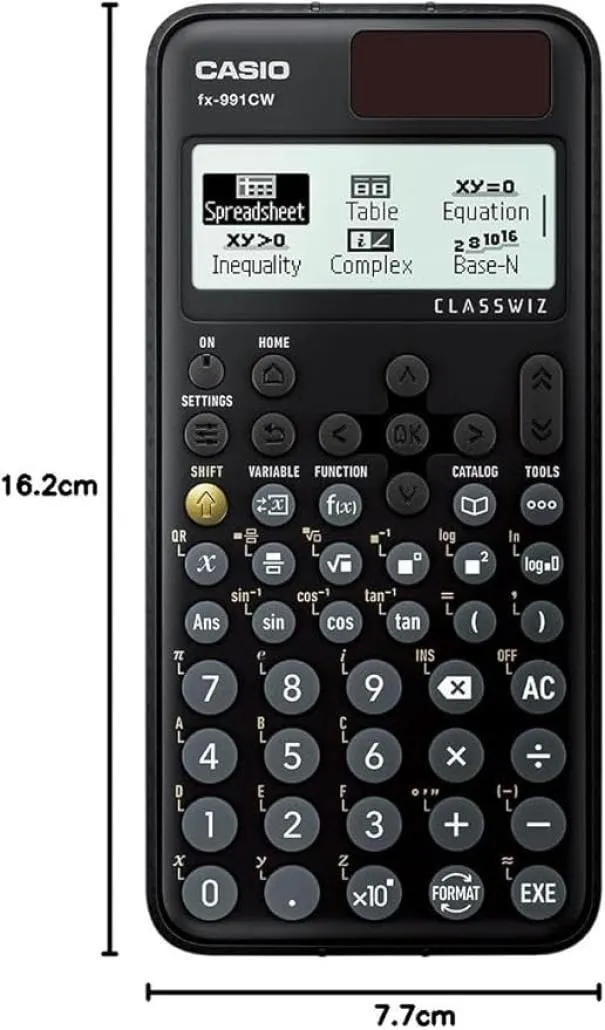 Casio FX-991 CW Calcolatrice Scientifica, 540 Funzioni, Display Naturale, Grigio - immagine 3
