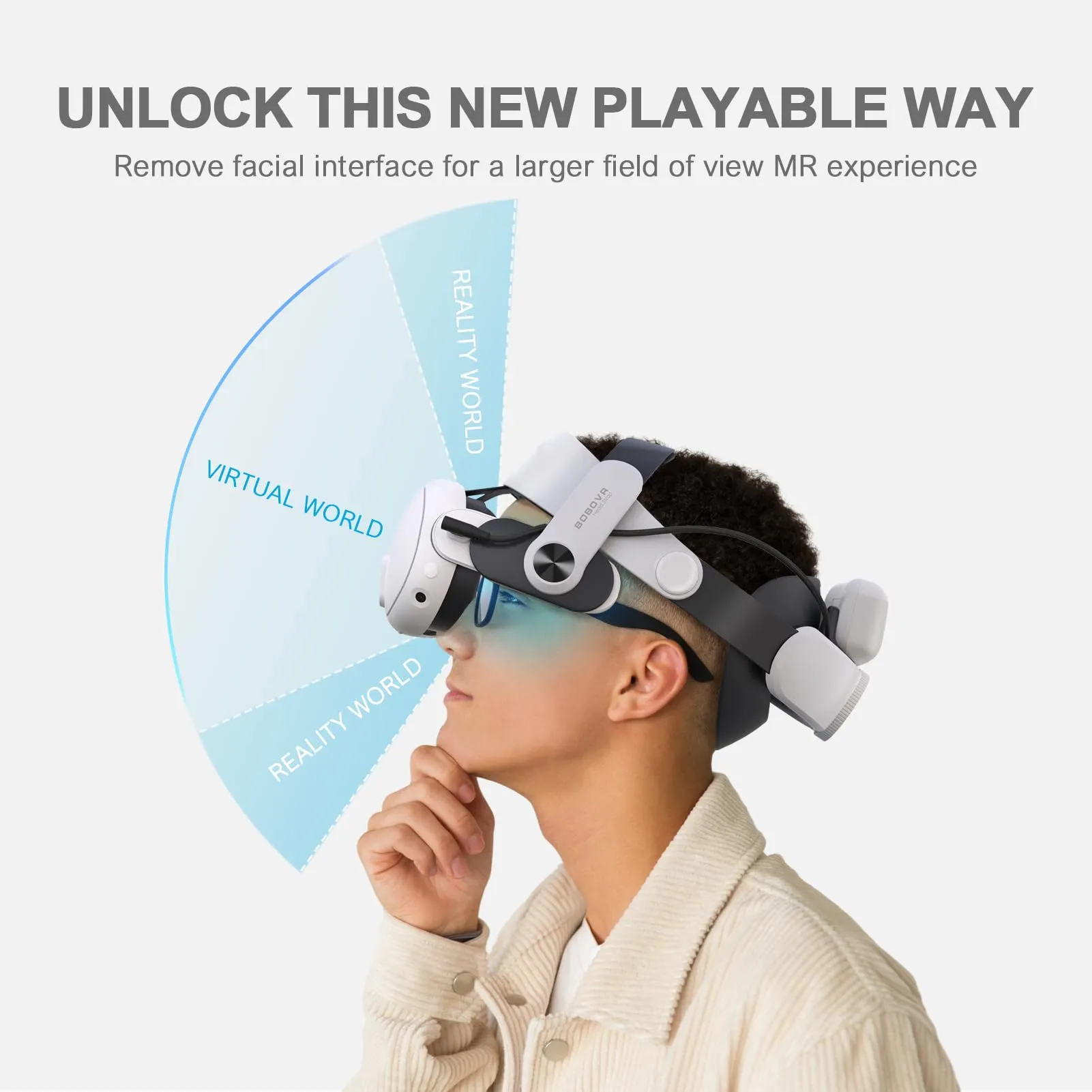 BOBOVR M3 Pro Cinturino per Testa con Batteria per Quest 3/Quest 3S - immagine 6