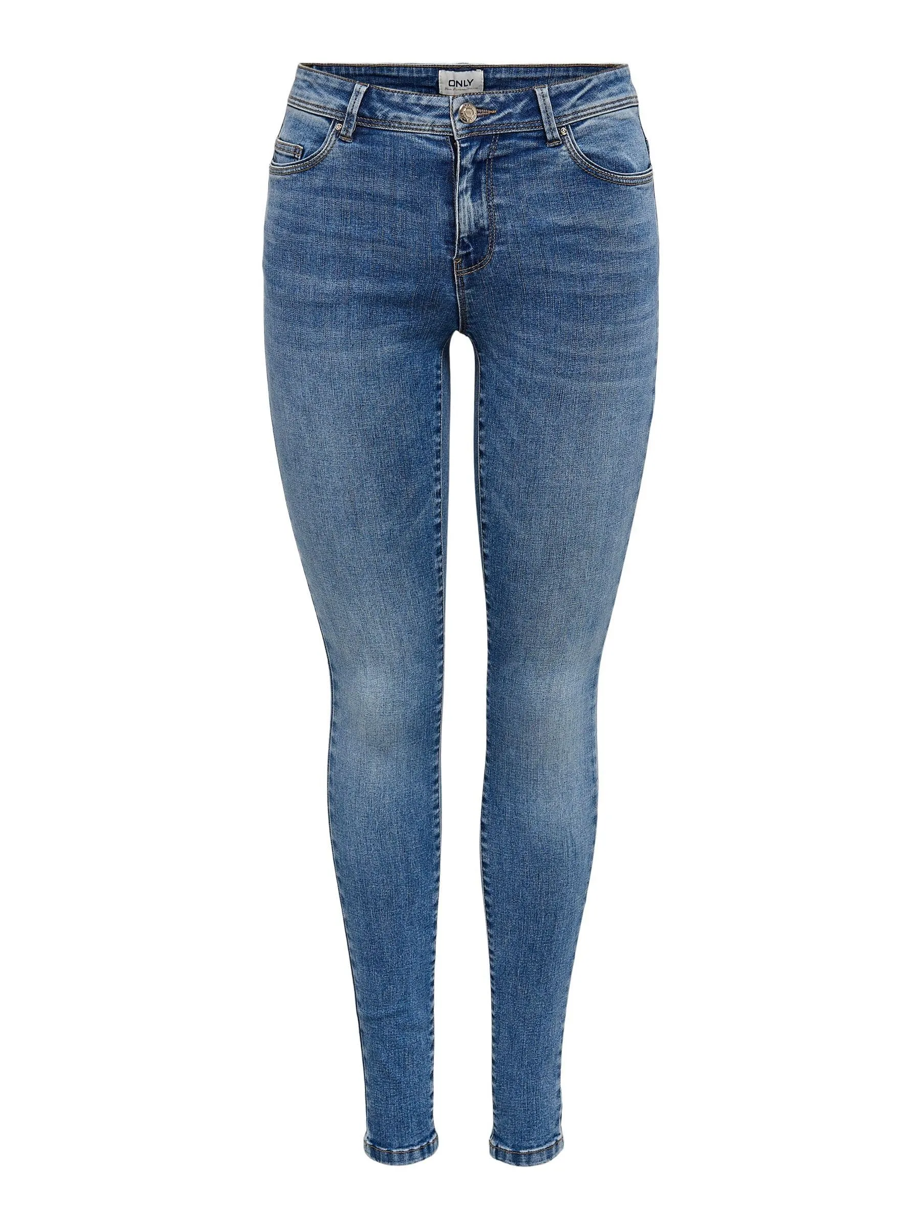 ONLY Vita Media Skinny Fit Jeans - Medium Blue Denim, XL/34L - immagine 1