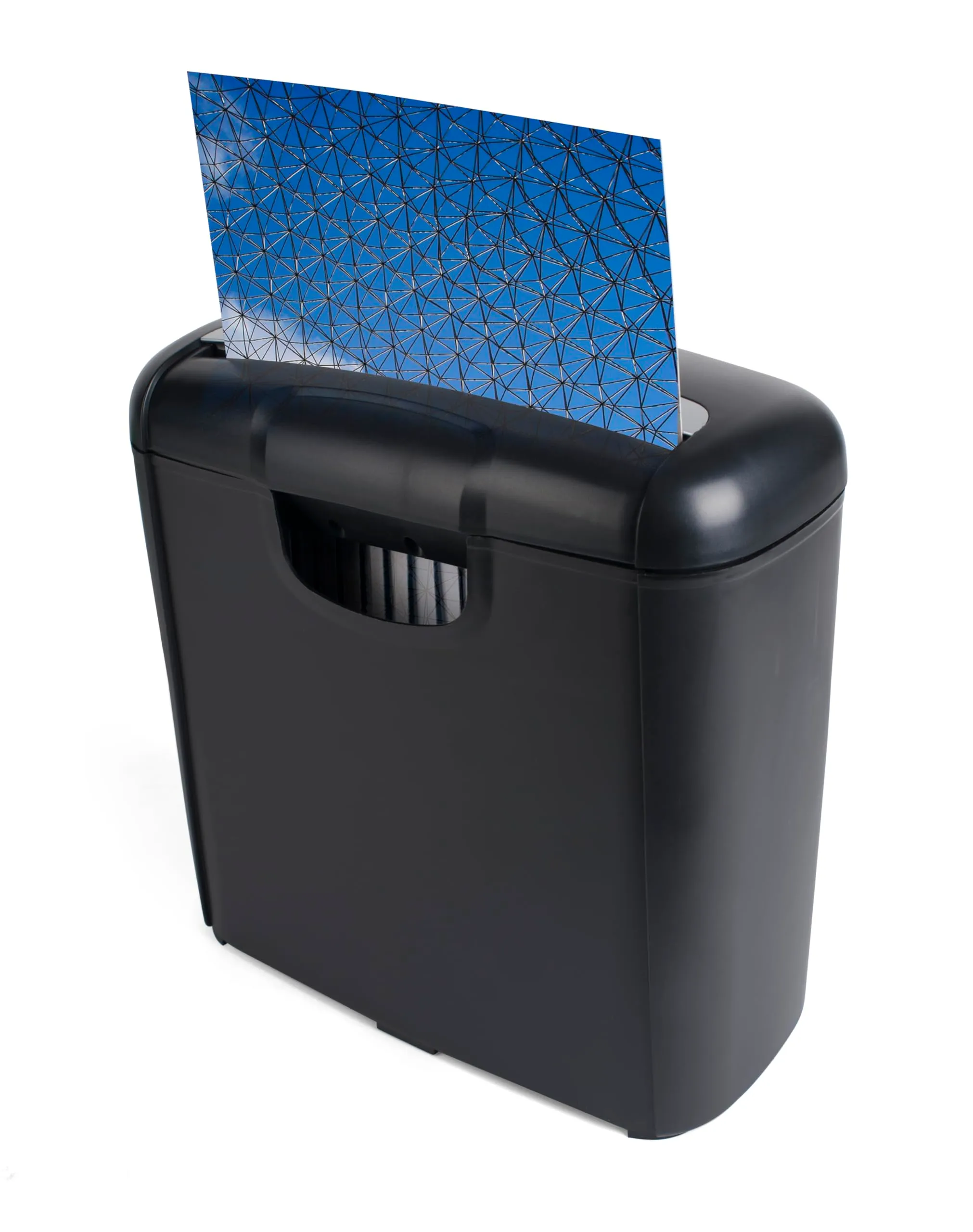 Pavo Distruggidocumenti 8029310, Taglio a Strisce, 6 Fogli, 10 L, Nero - immagine 2
