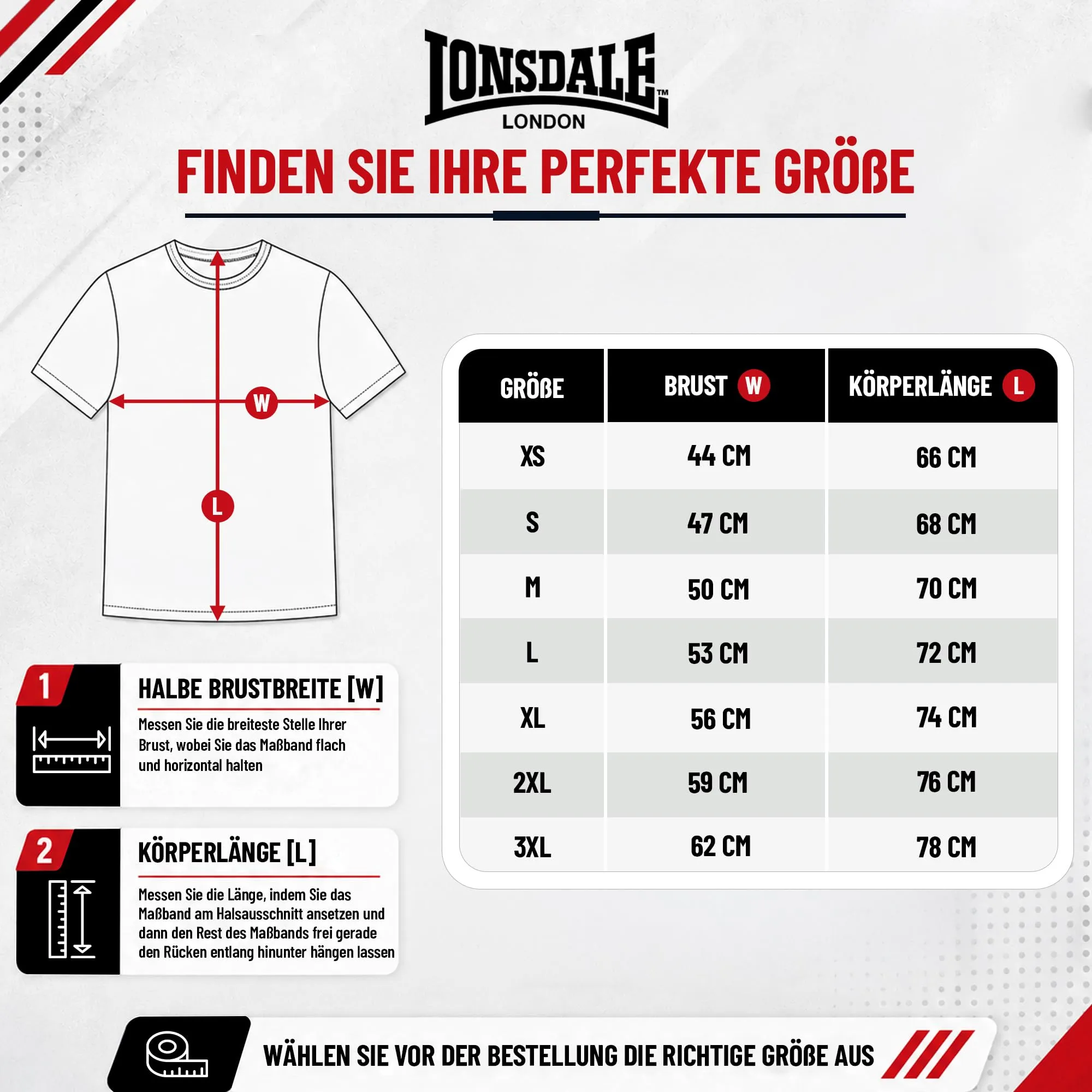 Lonsdale Giacca Classica da Uomo, Soft Sky, 3XL - immagine 7
