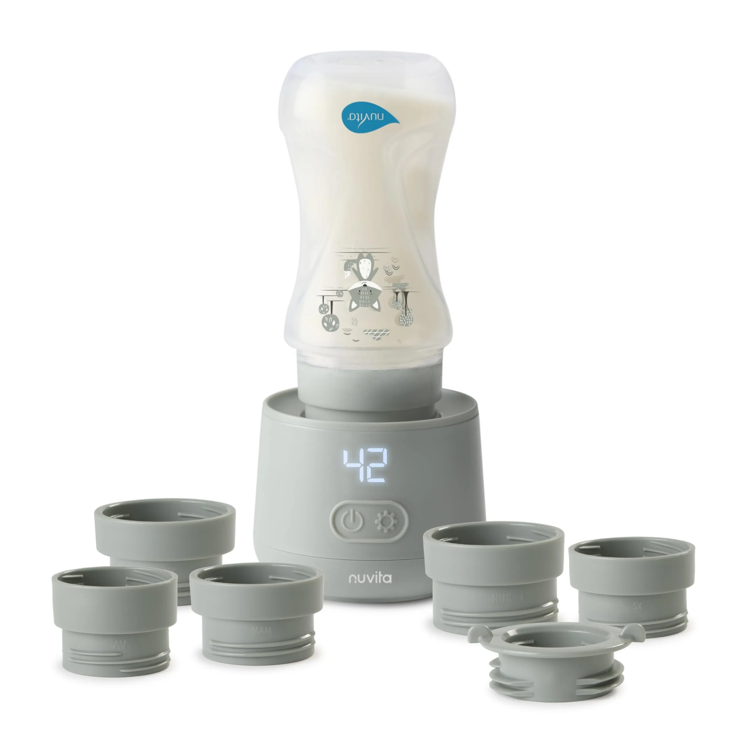 Nuvita Warm’n’Go 1162 Scaldabiberon Portatile Universale USB, Sage Green - immagine 1