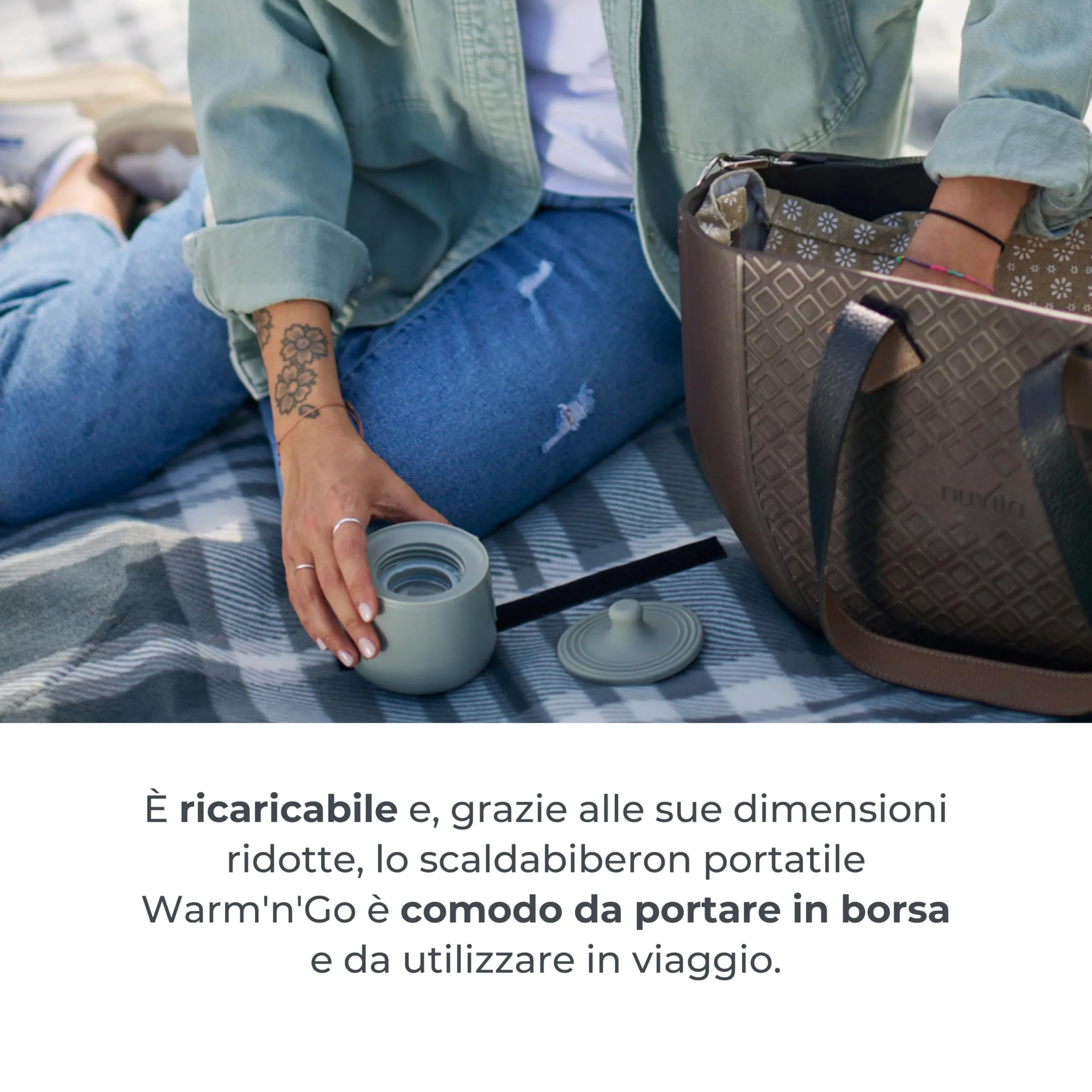 Nuvita Warm’n’Go 1162 Scaldabiberon Portatile Universale USB, Sage Green - immagine 7
