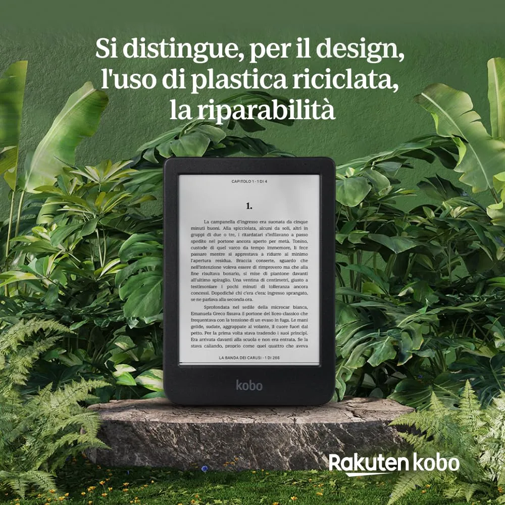 Kobo Clara BW eReader 6" E Ink Carta 1300 - Nero - immagine 4