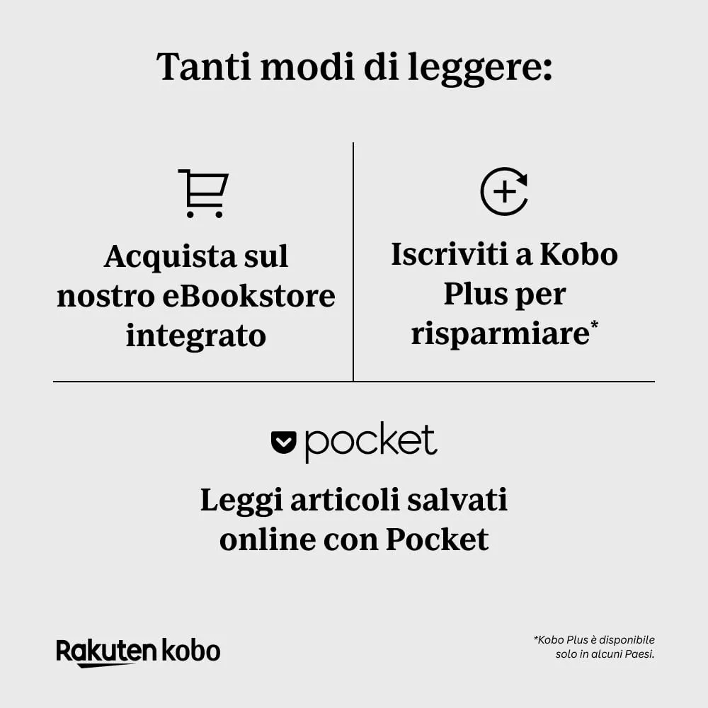 Kobo Clara BW eReader 6" E Ink Carta 1300 - Nero - immagine 8