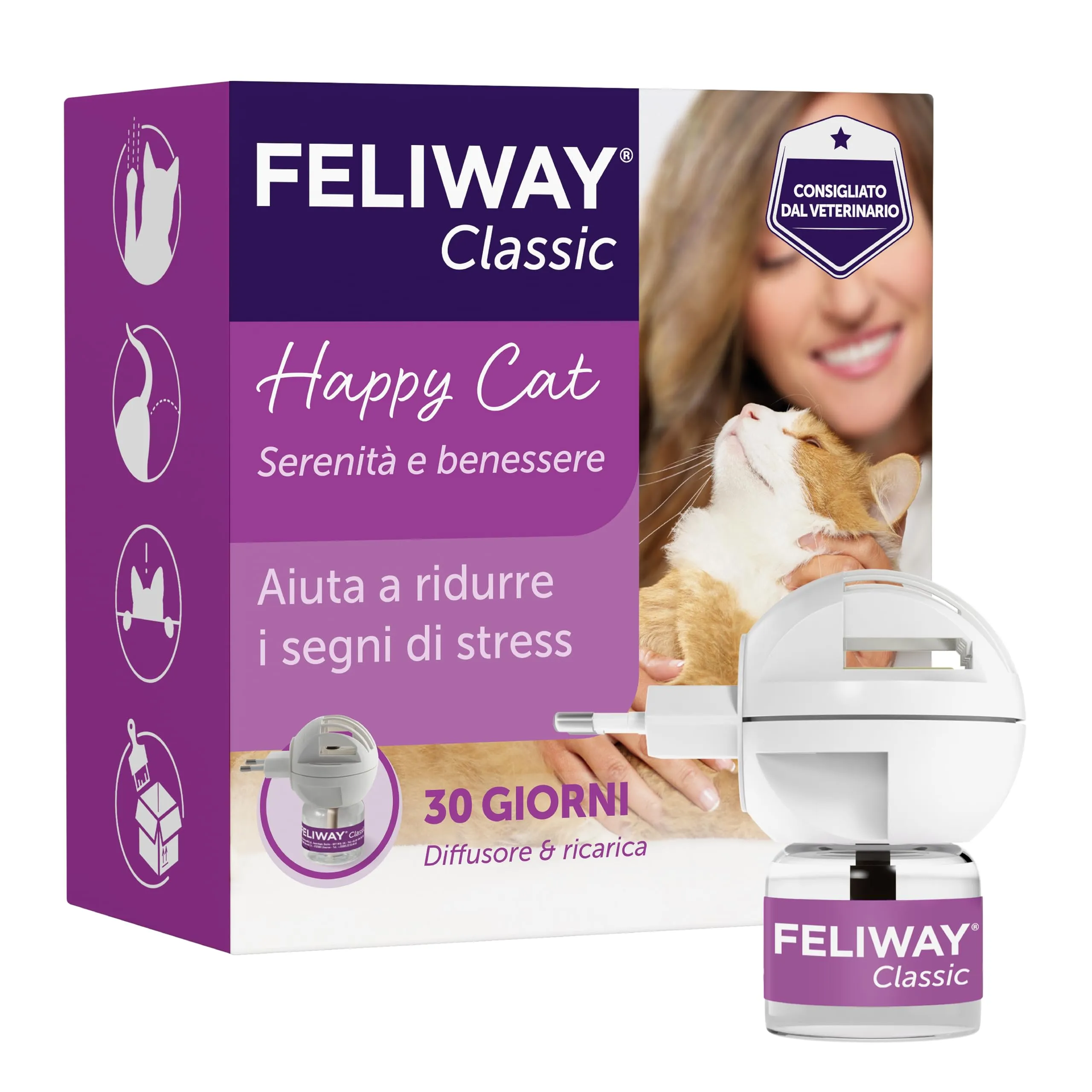 FELIWAY Classic Starter Kit Diffusore di Feromoni Calmanti per Gatti, 48 ml - immagine 1