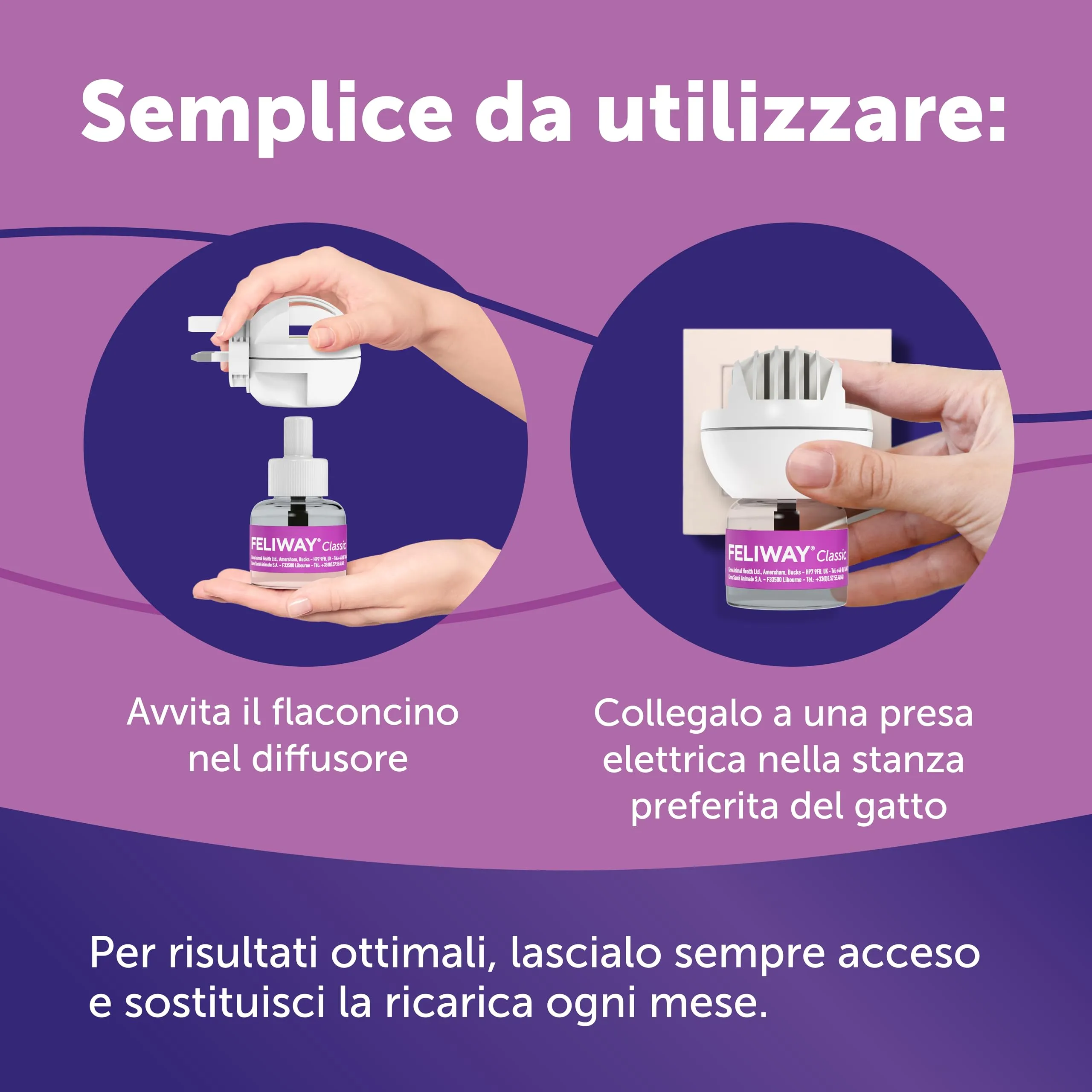 FELIWAY Classic Starter Kit Diffusore di Feromoni Calmanti per Gatti, 48 ml - immagine 7