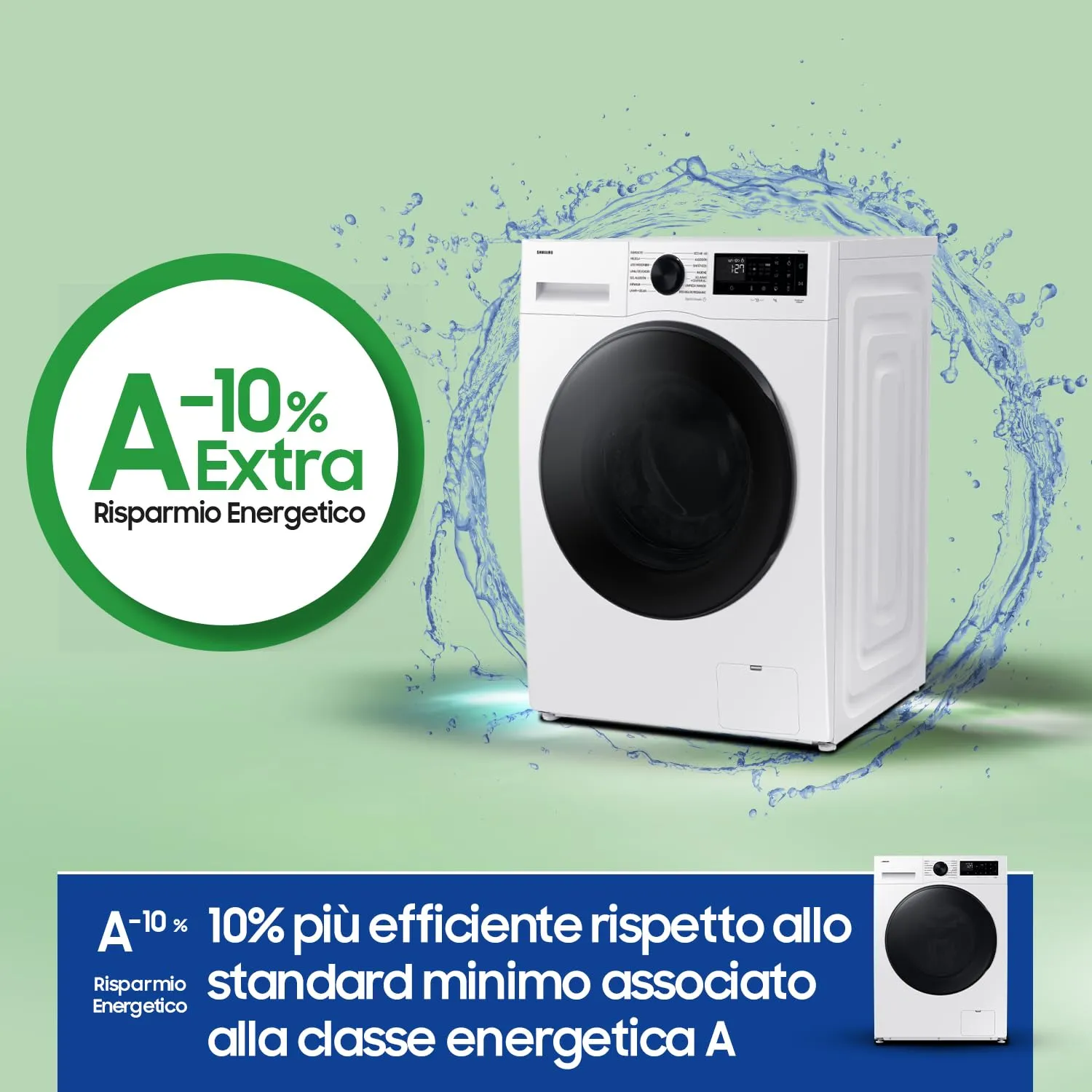 Samsung Crystal WiFi Lavasciuga WD90DG5B15BEET, 9+6 kg, AI Ecobubble, AI Energy Mode, Carica Frontale, 60x85x60 cm - immagine 5