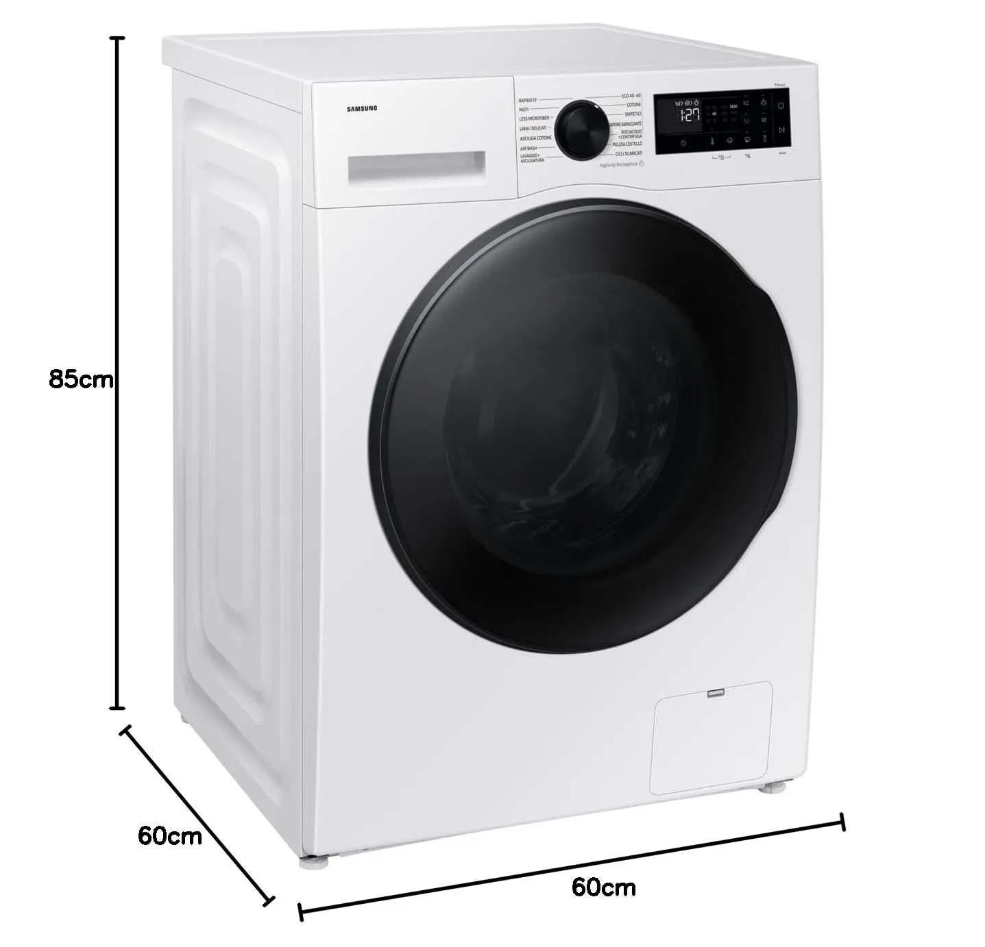 Samsung Crystal WiFi Lavasciuga WD90DG5B15BEET, 9+6 kg, AI Ecobubble, AI Energy Mode, Carica Frontale, 60x85x60 cm - immagine 6