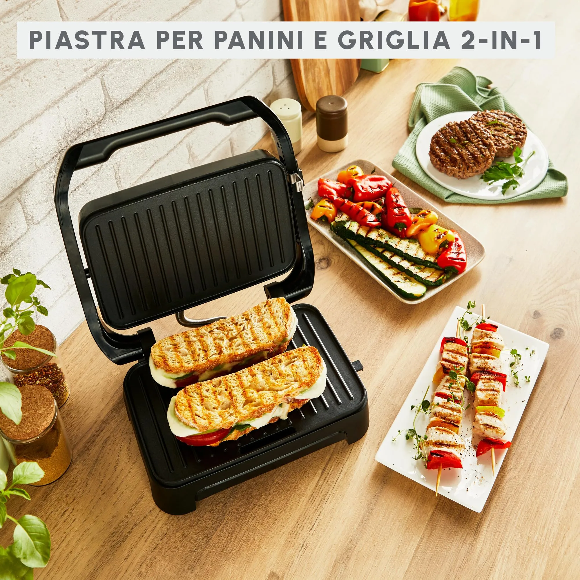 Moulinex Inicio Compact Grill per Panini, GI270D - immagine 2