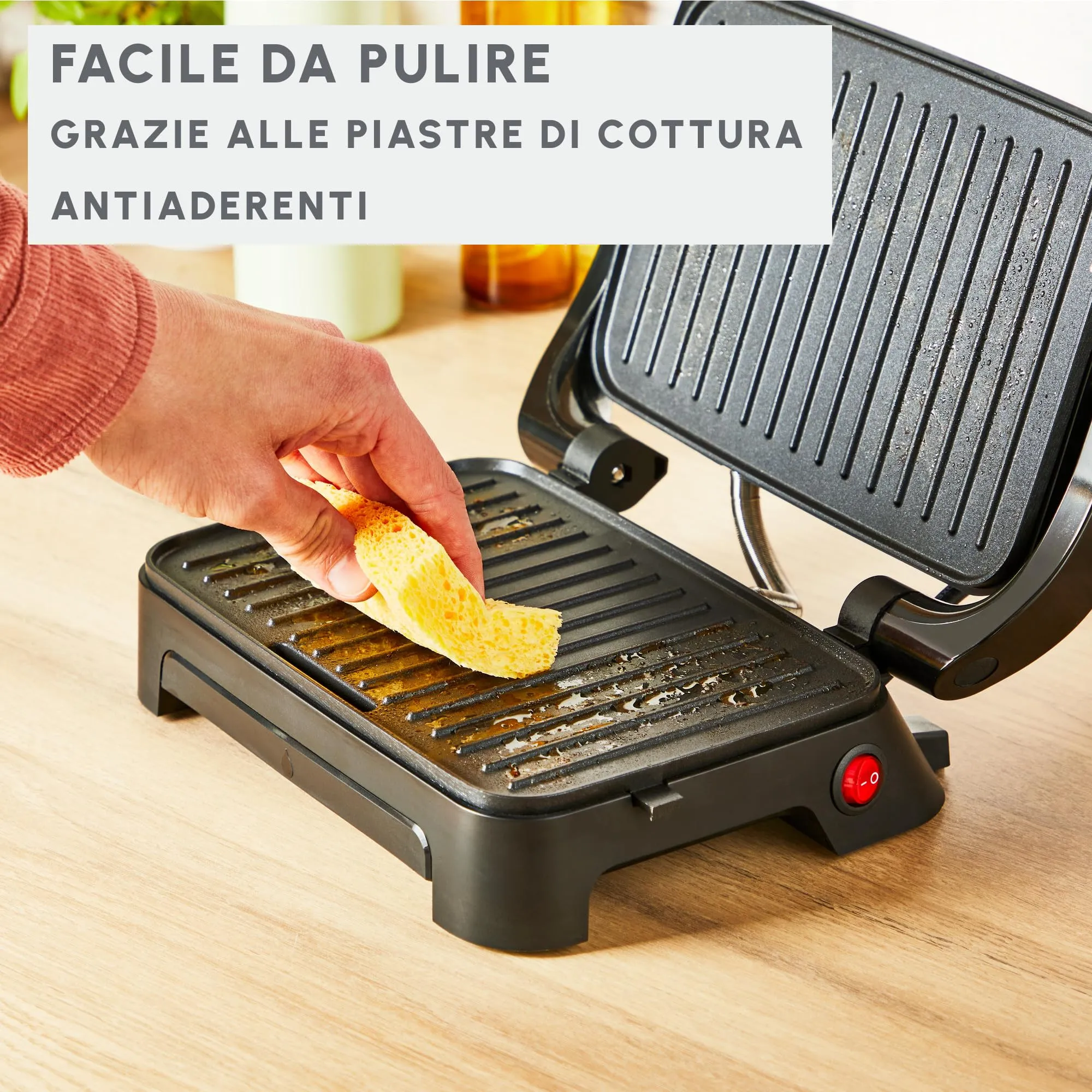 Moulinex Inicio Compact Grill per Panini, GI270D - immagine 5