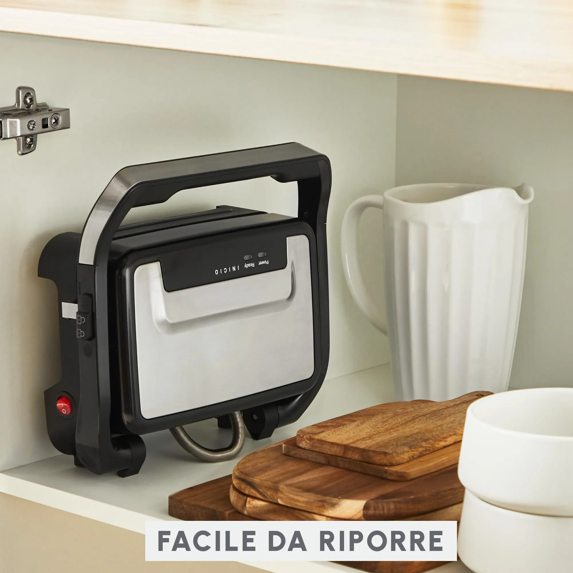 Moulinex Inicio Compact Grill per Panini, GI270D - immagine 6