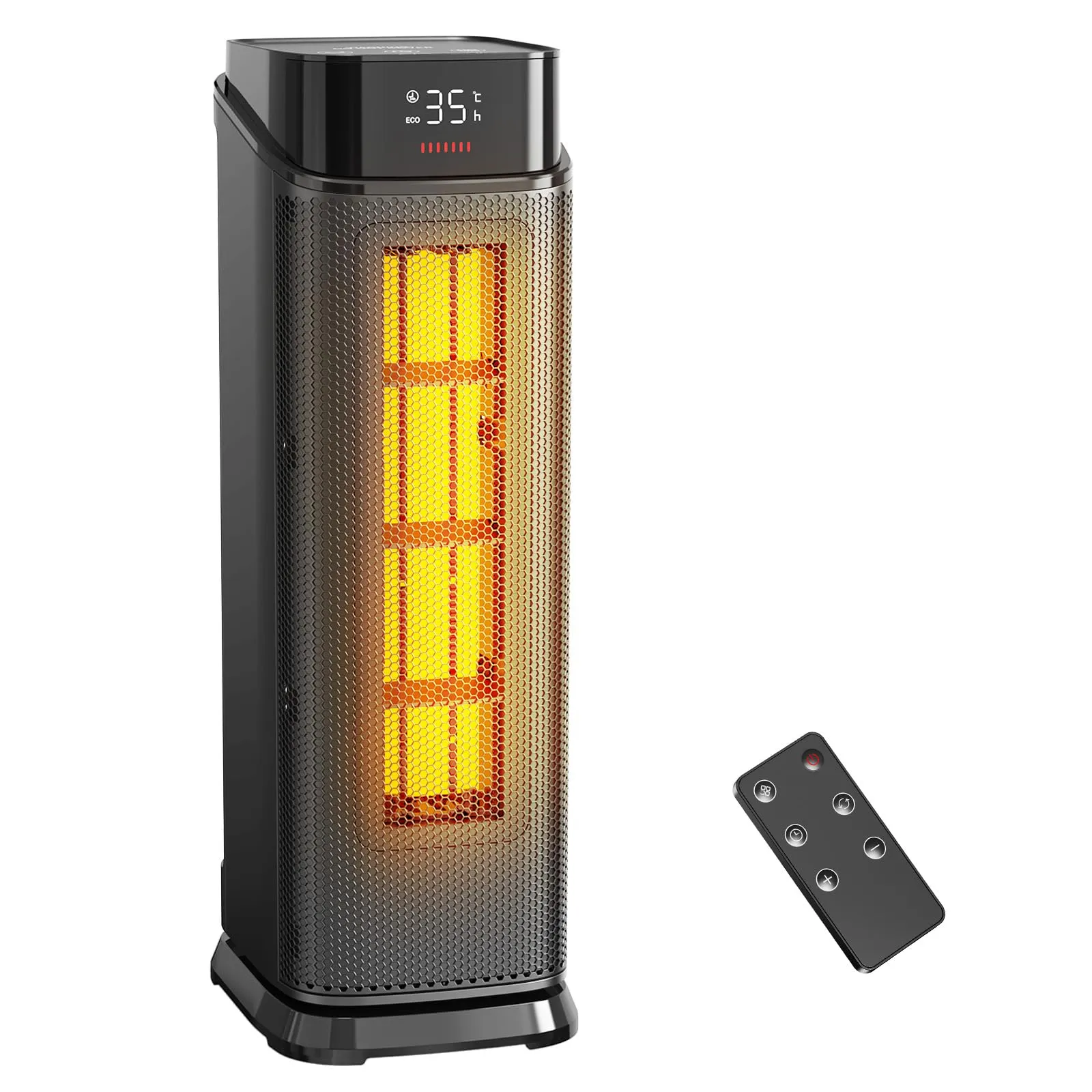 QEXREED DH-QN34 Termoventilatore PTC 2000W, Nero - immagine 1