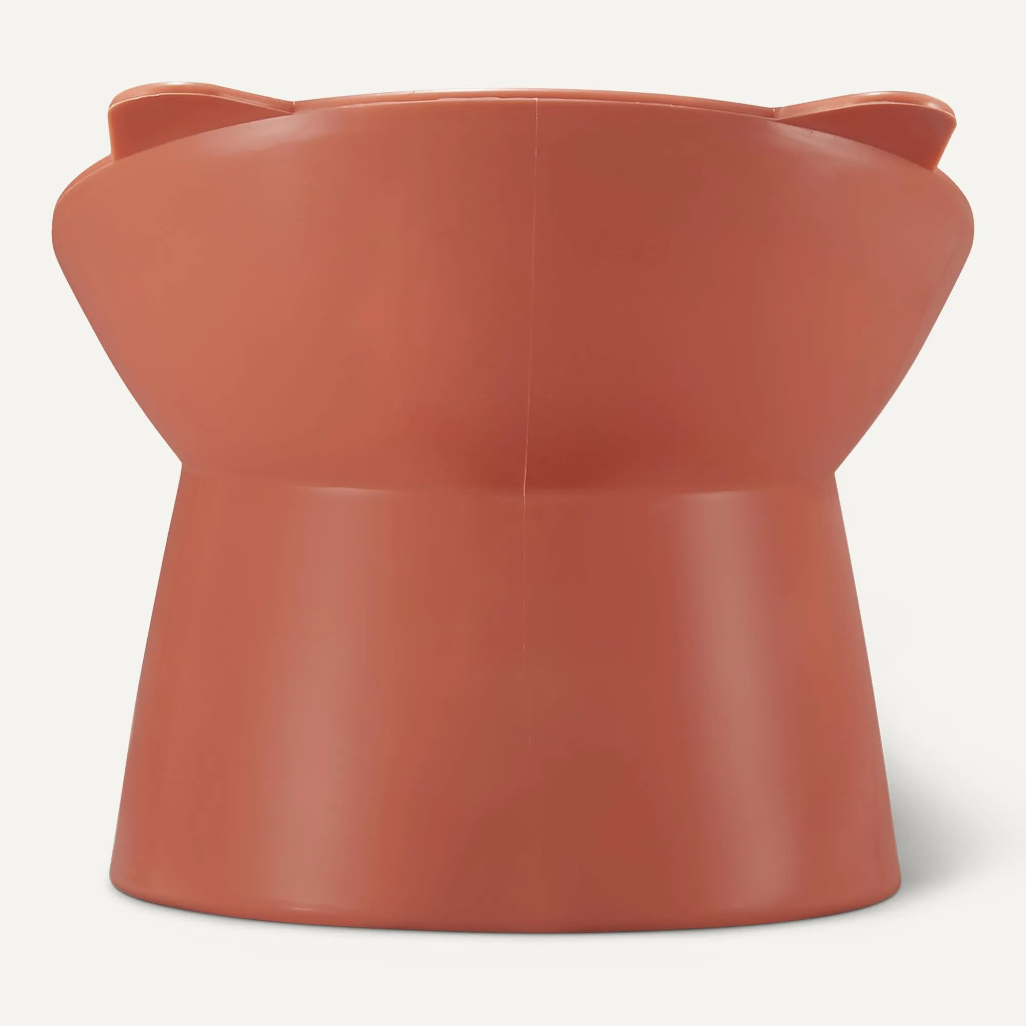 Amazon Basics Ciotole Rialzate per Gatti a Forma di Orecchio di Gatto, Confezione da 2, 13,2 x 13,2 x 11,4 cm, Arancione e Blu - immagine 4