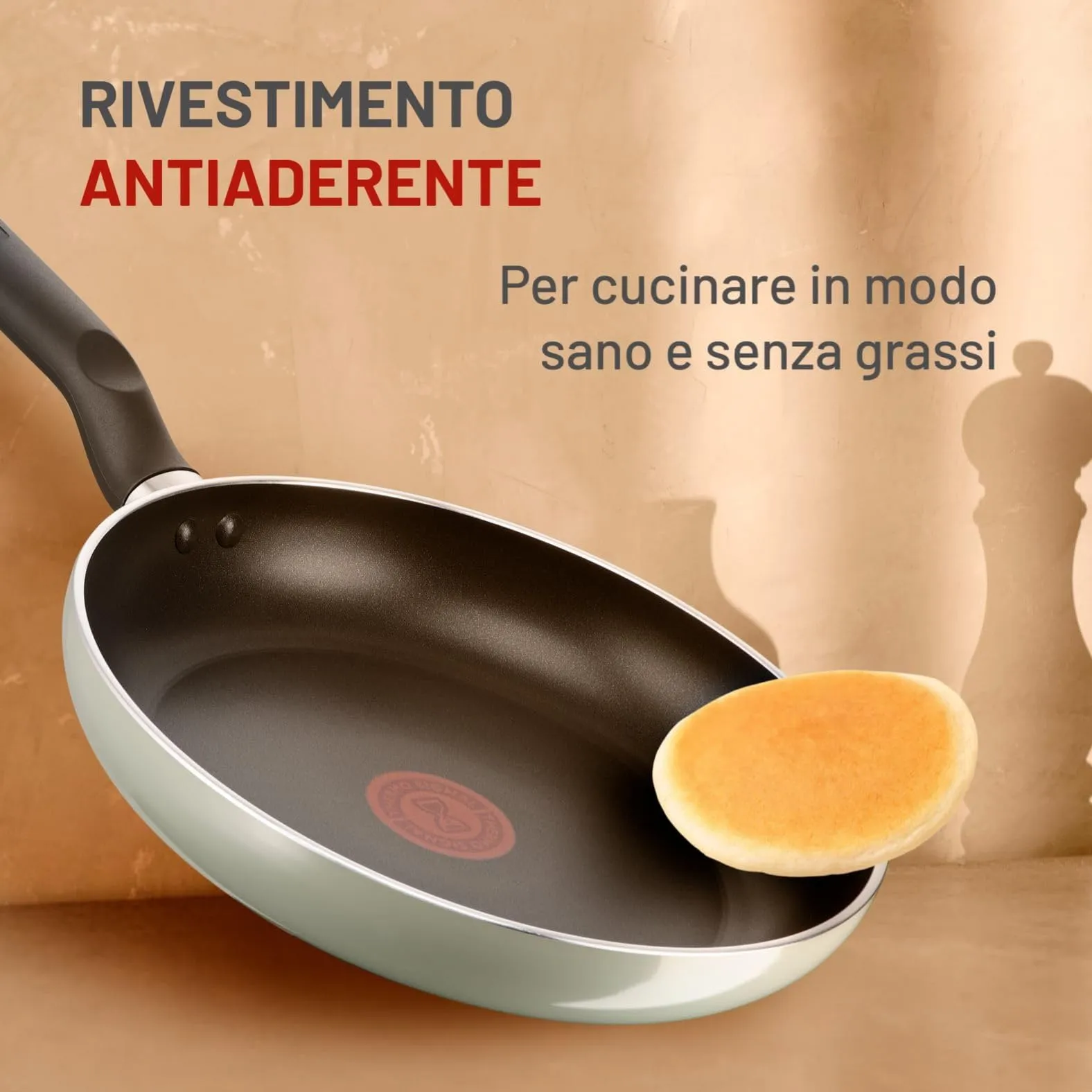 Lagostina Matcha Set di 2 Padelle 24 e 28 cm, Rivestimento in Titanio Antiaderente, Tecnologia Thermo-Signal - immagine 2