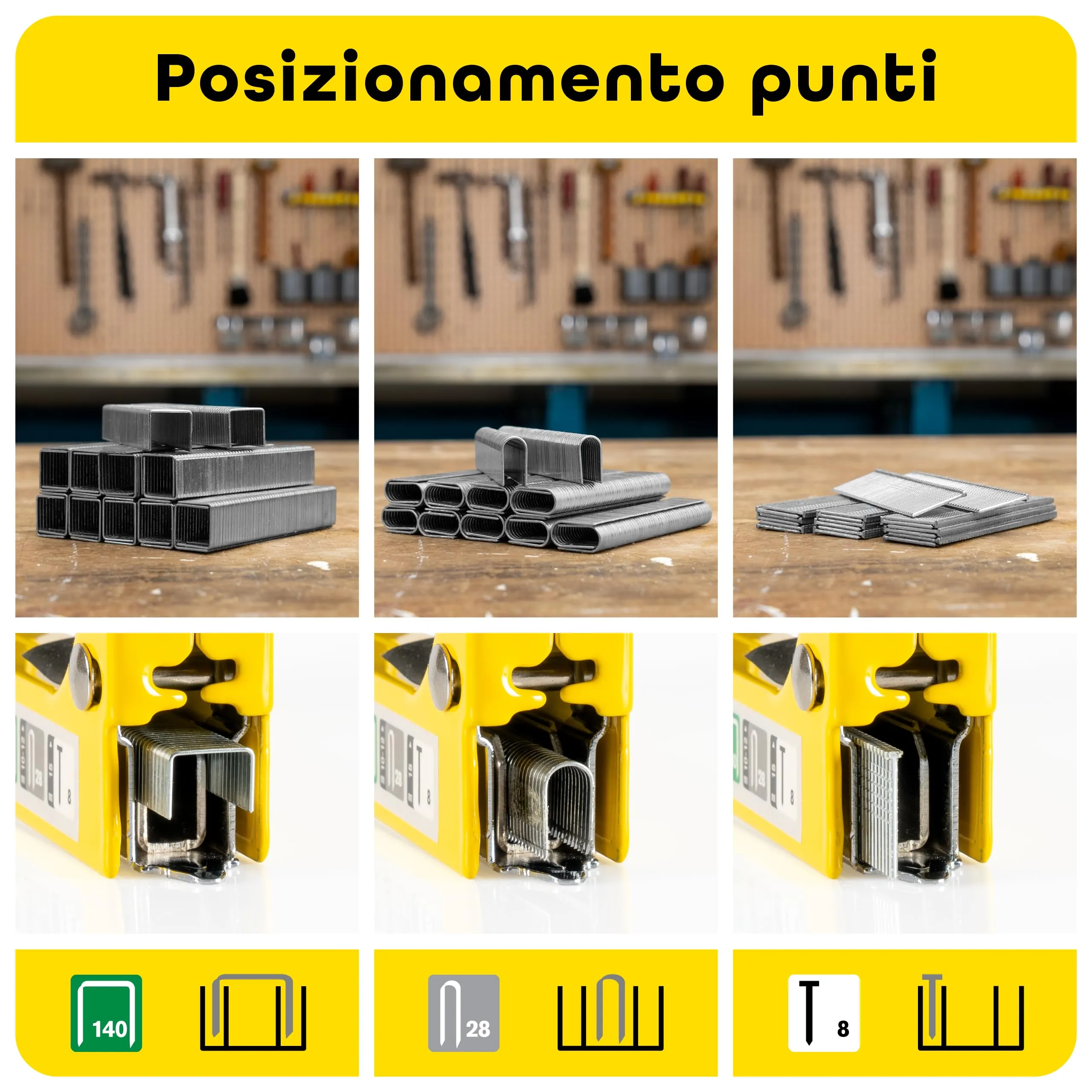 Rapid NUNU Pistola Sparapunti 3 in 1 per Legno, Tappezzeria e Cavi - Giallo - immagine 4