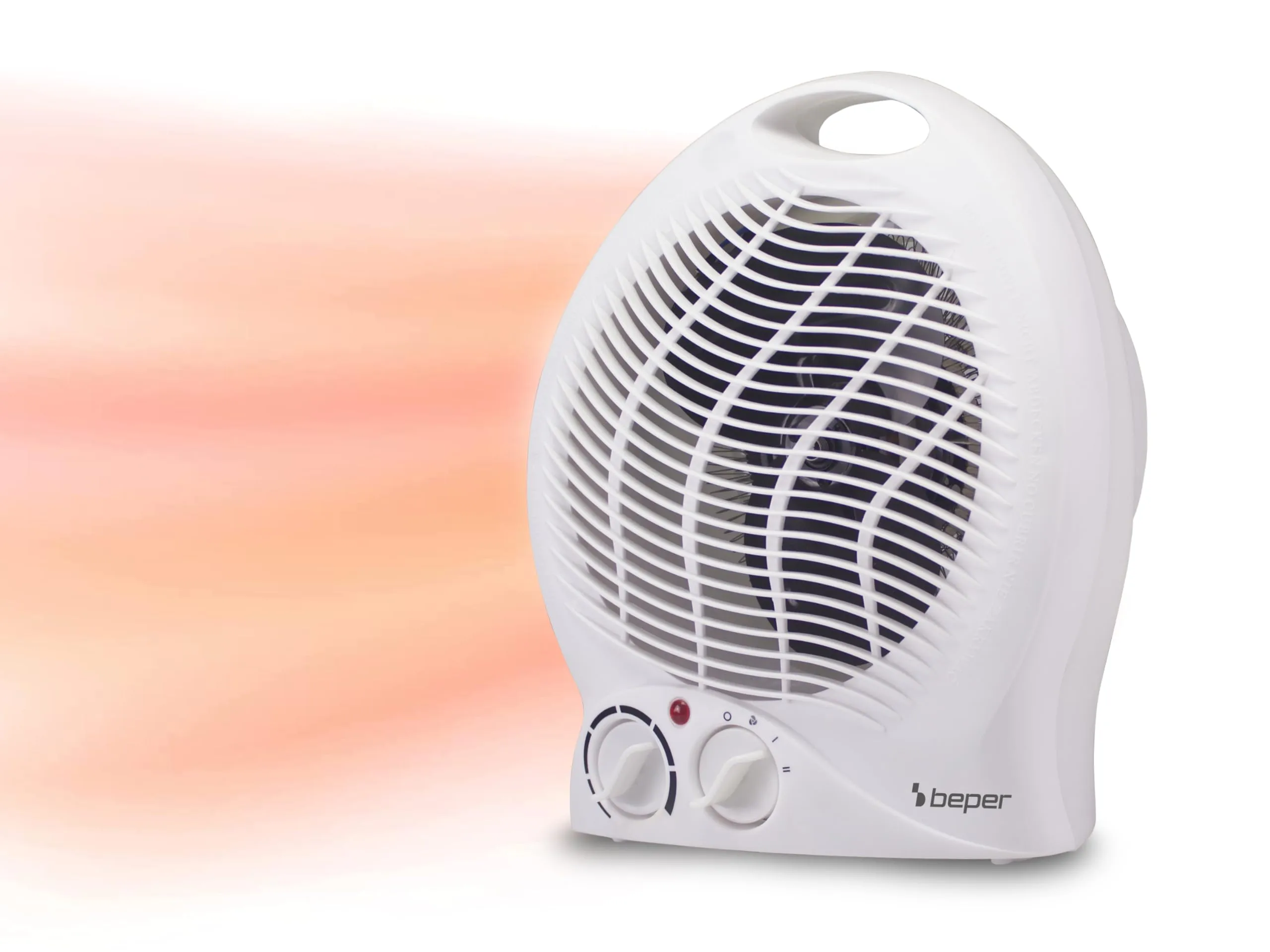 Beper P203TER203 Termoventilatore Elettrico 2000W con Termostato e Funzione Ventilazione, Bianco - immagine 1