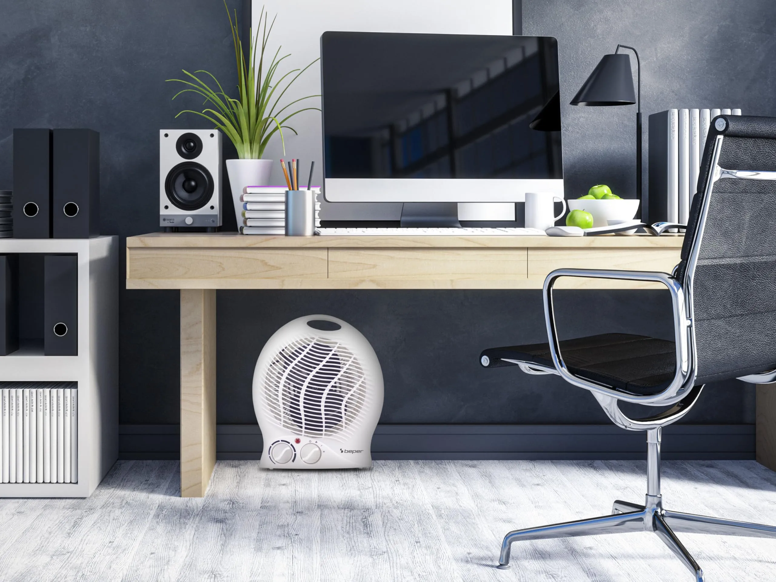 Beper P203TER203 Termoventilatore Elettrico 2000W con Termostato e Funzione Ventilazione, Bianco - immagine 9