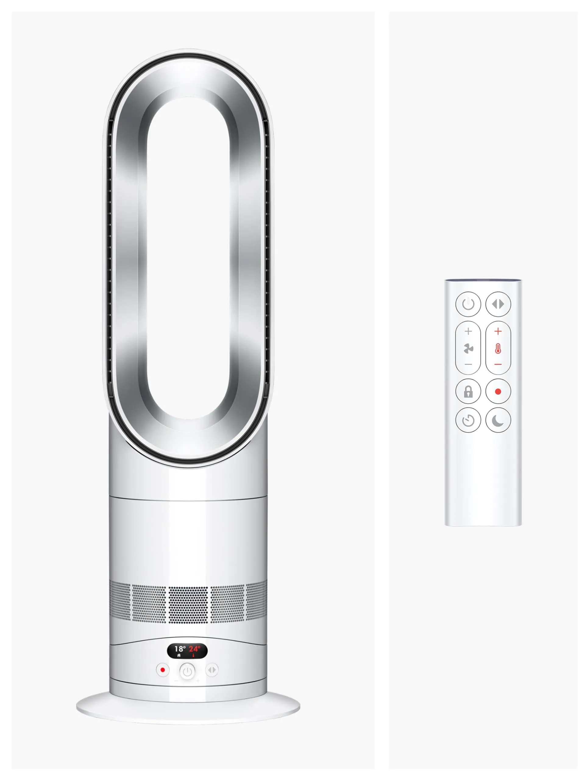 Dyson Hot+Cool HF1 Termoventilatore Senza Pale, Bianco e Argento - immagine 2