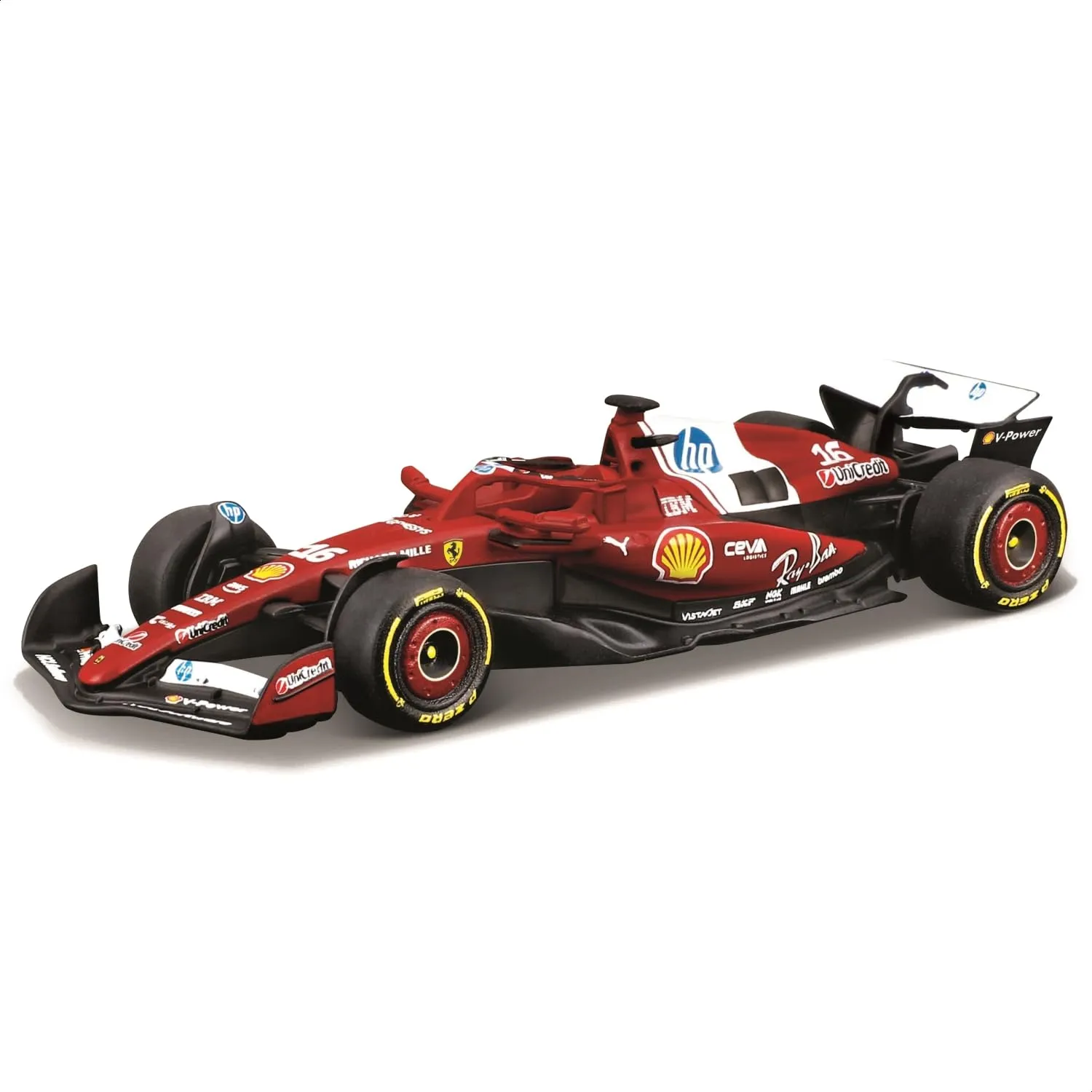 Bburago Ferrari SF-25 #16 Charles Leclerc 2025 Diecast Model Car 1:64 - immagine 2