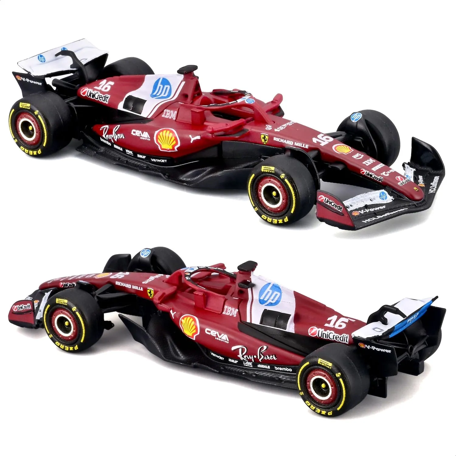 Bburago Ferrari SF-25 #16 Charles Leclerc 2025 Diecast Model Car 1:64 - immagine 5