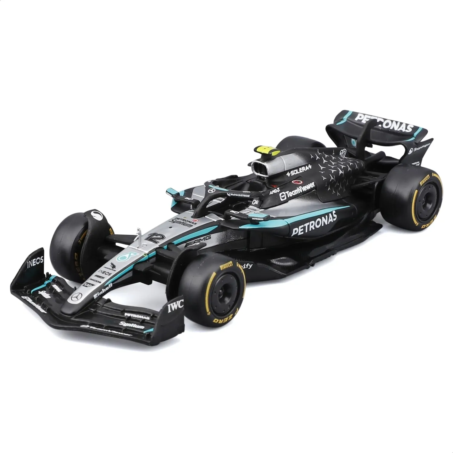Bburago F1 Mercedes-AMG W16 2025 #12 Antonelli 1:43 Diecast Model - immagine 7