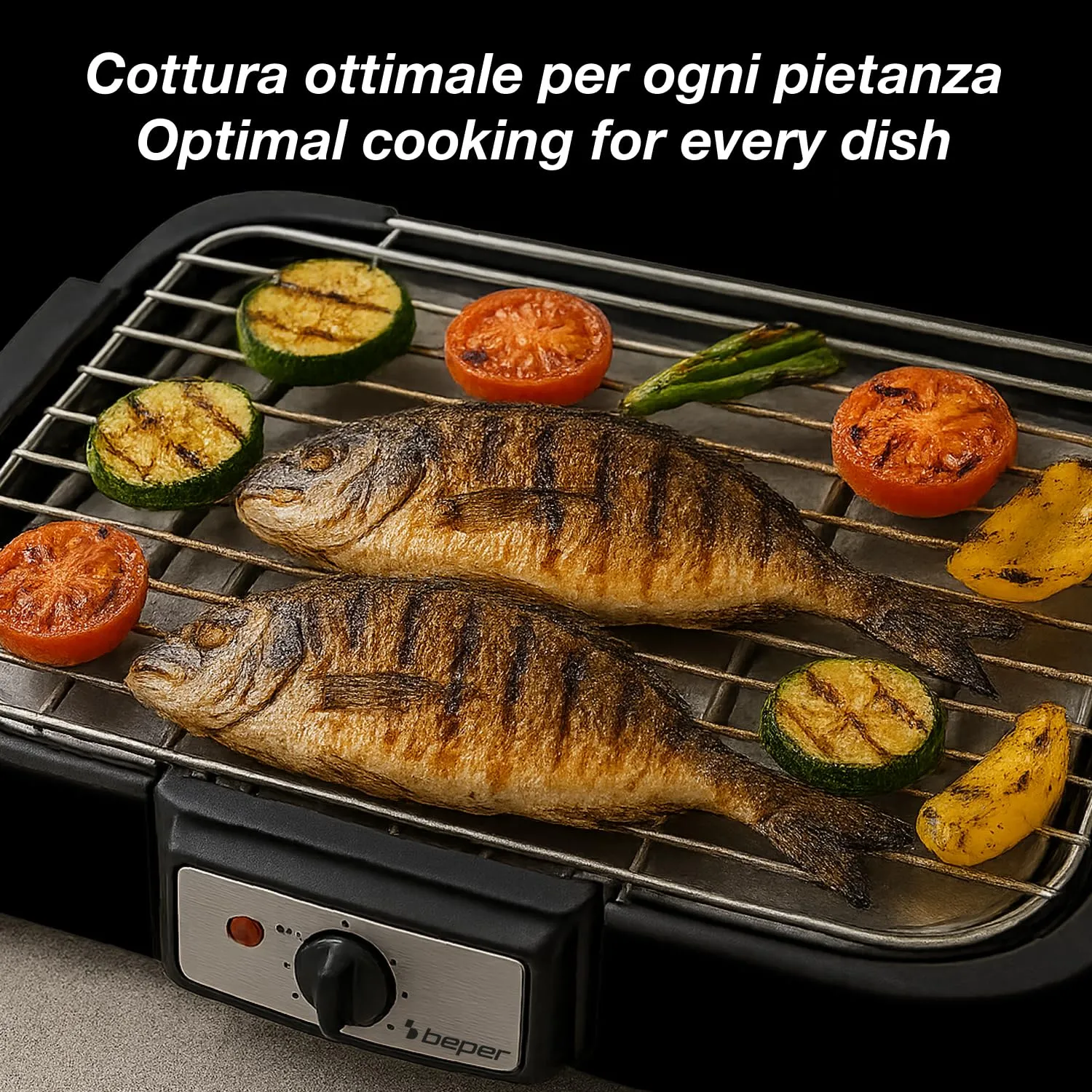 BEPER P101BBQ001 Barbecue Elettrico 2000W, Griglia XXL 41,5x24 cm - immagine 5
