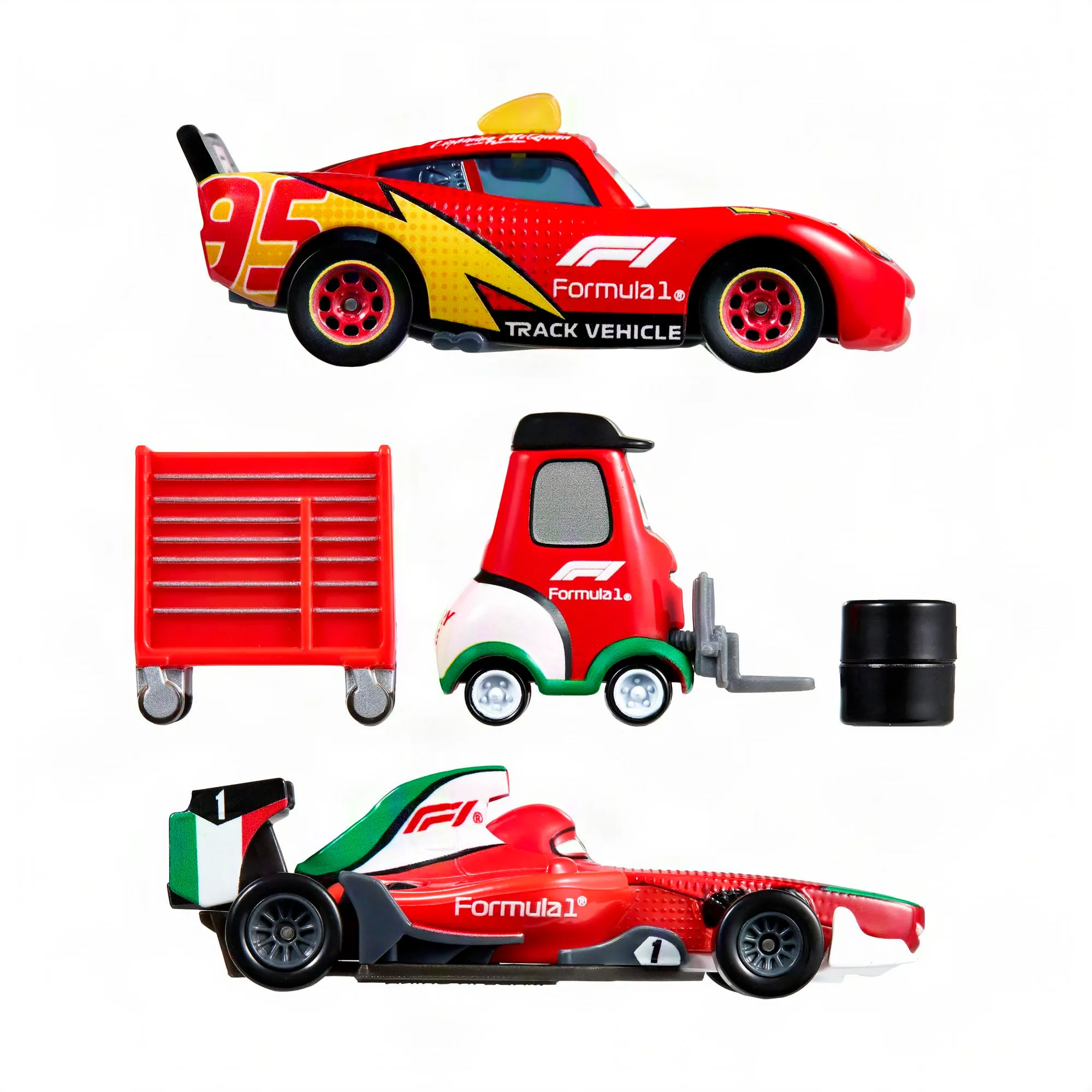Mattel Disney Pixar Cars x Formula 1 Set Veicoli 3 Pezzi 1:55 - immagine 3
