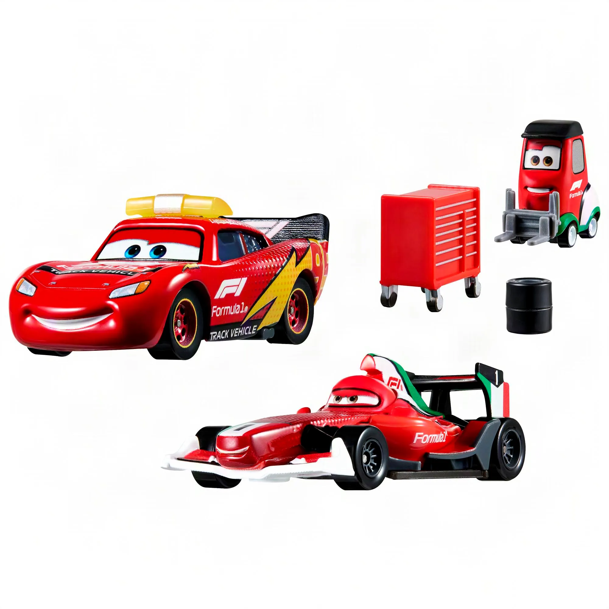 Mattel Disney Pixar Cars x Formula 1 Set Veicoli 3 Pezzi 1:55 - immagine 6