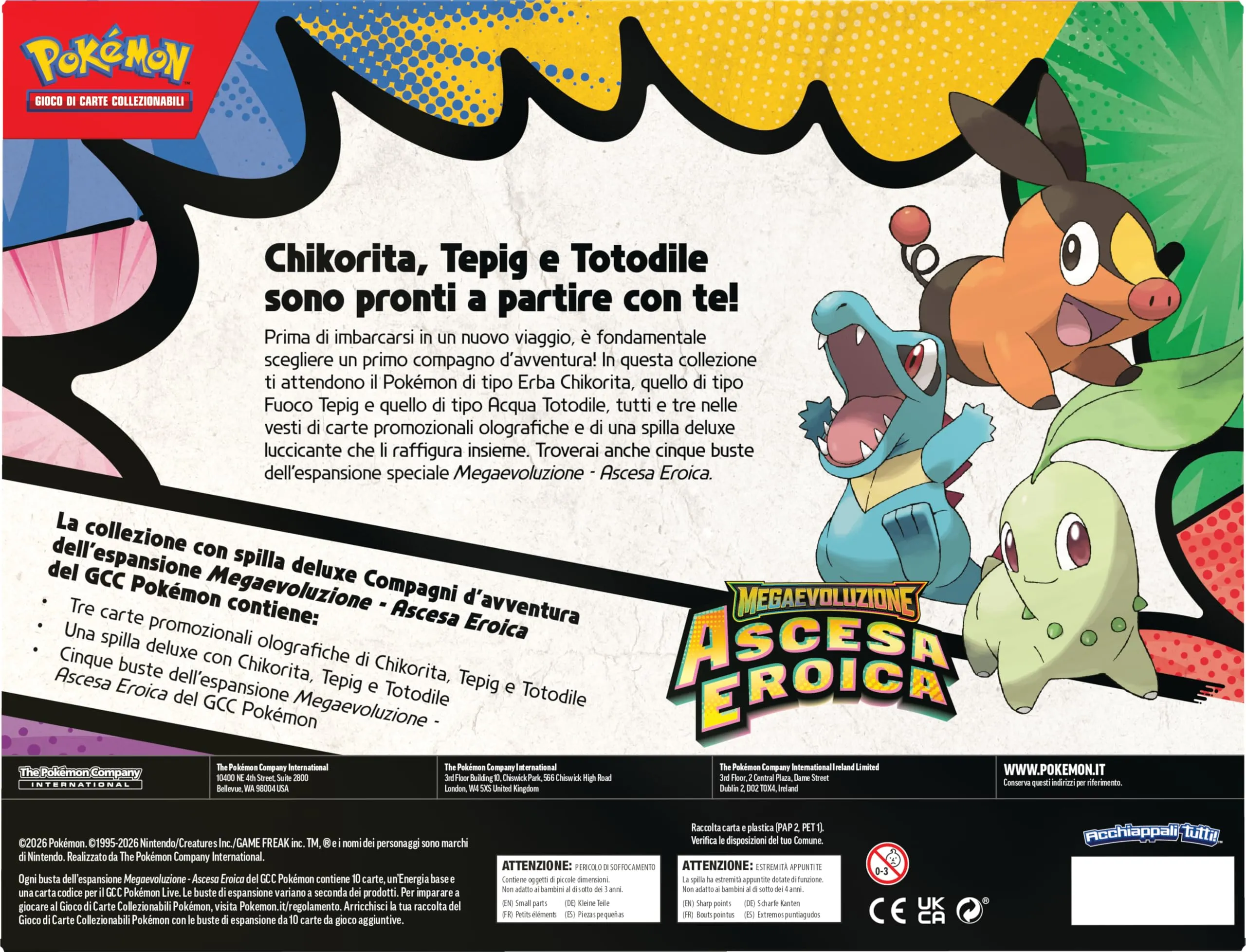 Pokémon GCC Collezione con Spilla Deluxe Compagni d’avventura dell’espansione Megaevoluzione - Ascesa Eroica - immagine 2