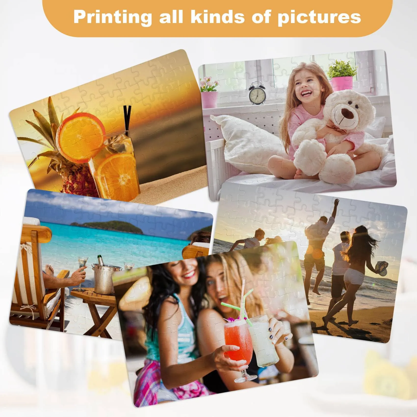 Qeunrtiy Puzzle per sublimazione, 10 pezzi, 19 x 13 cm - immagine 5