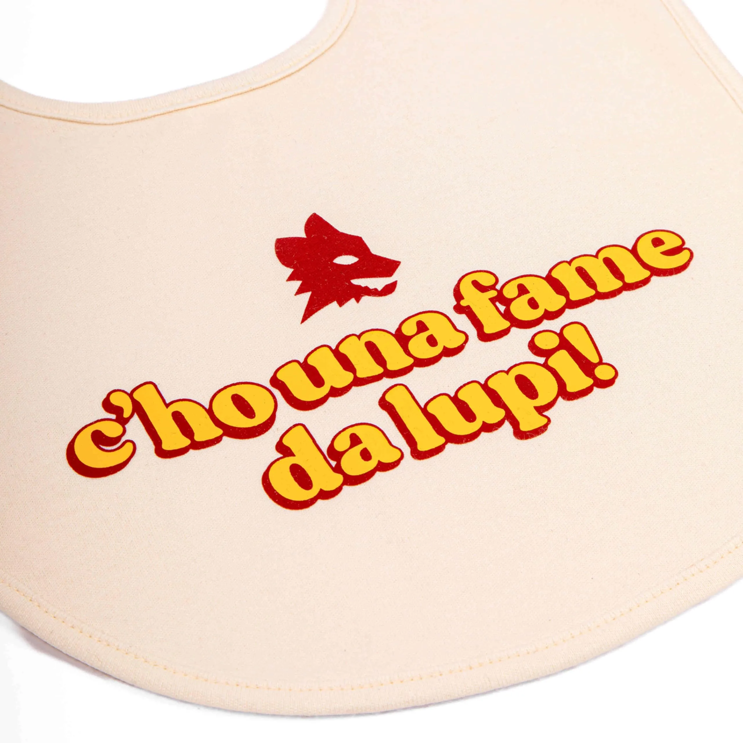 AS Roma C'ho Una Fame Da Lupi Bibs - immagine 2